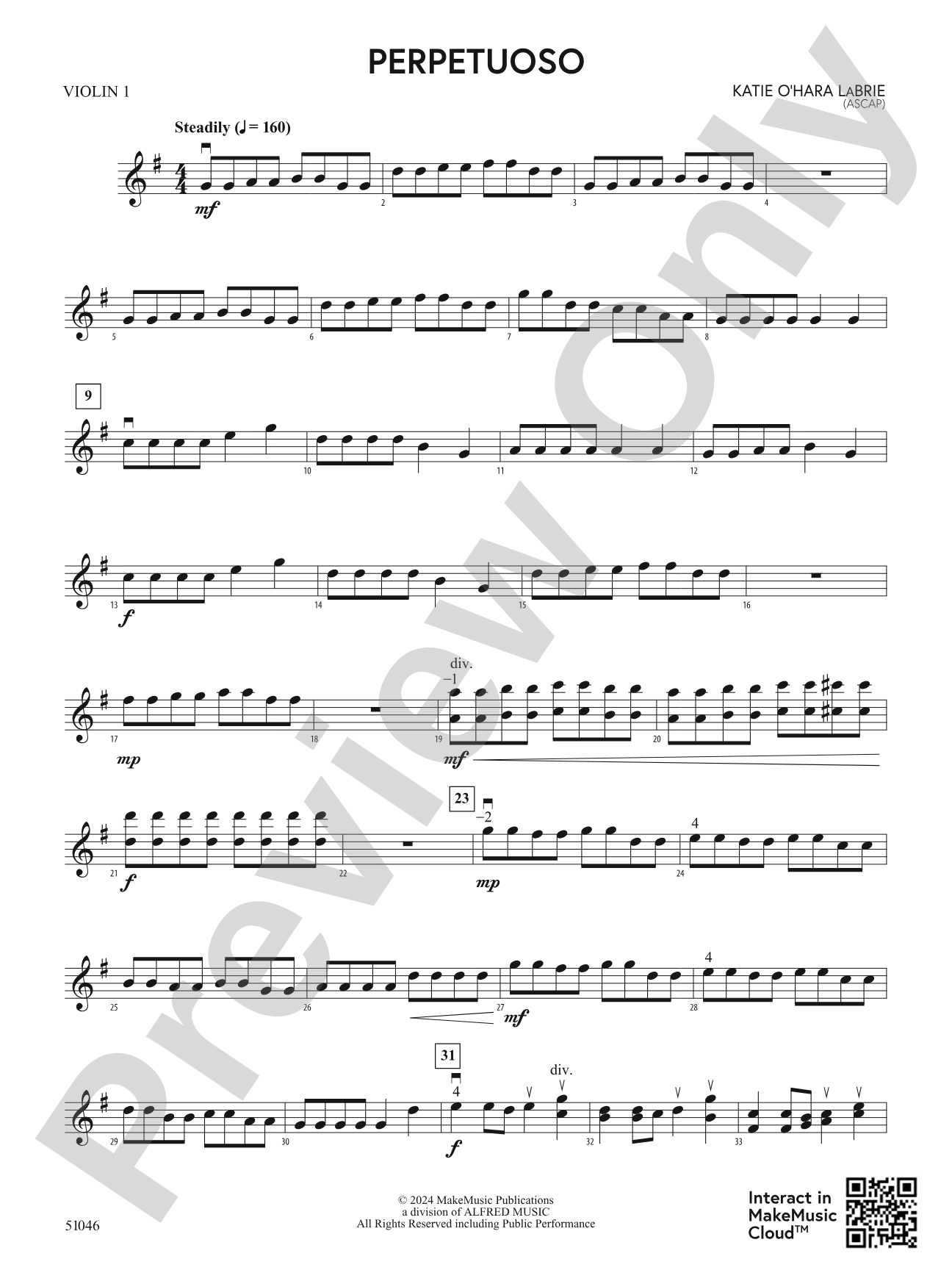 Perpetuoso: 1st Violin