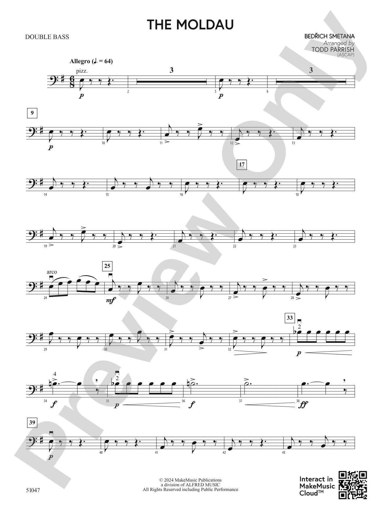 The Moldau: String Bass