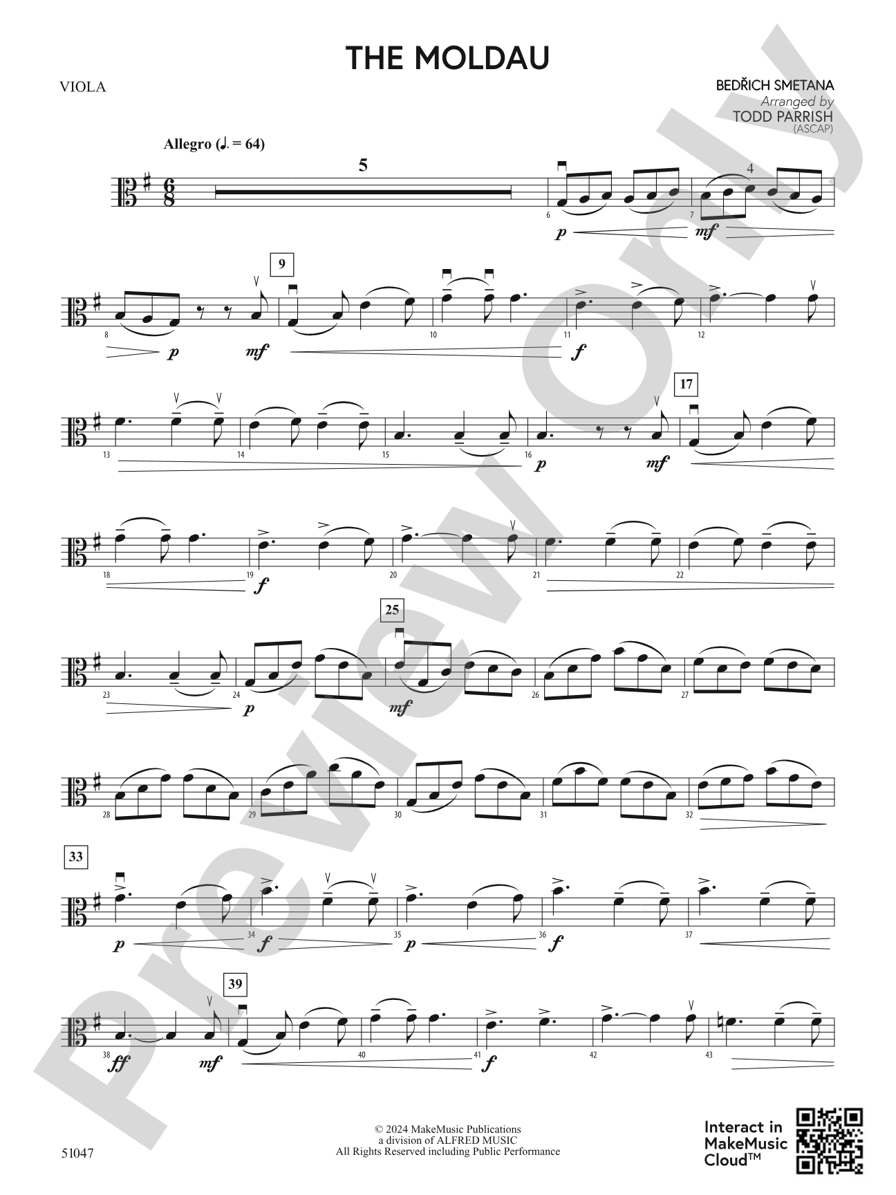 The Moldau: Viola