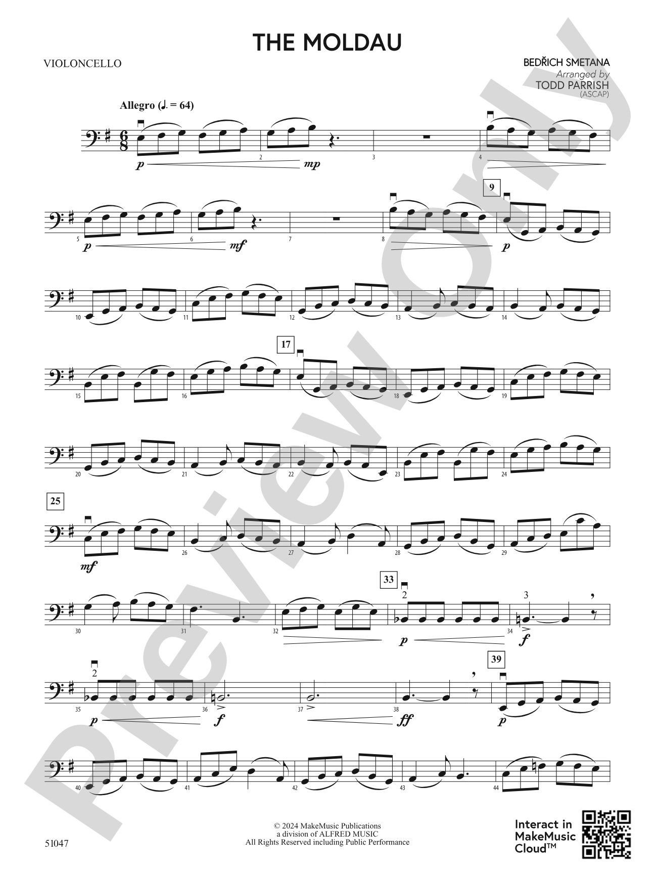 The Moldau: Cello