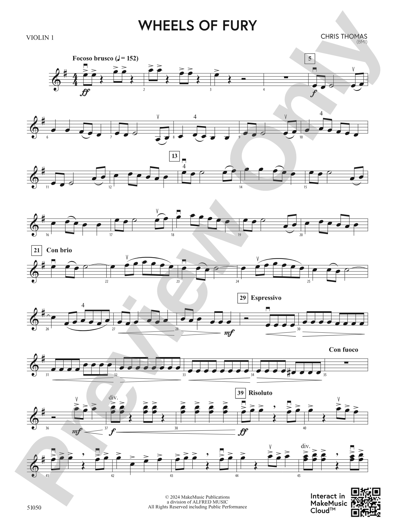 Wheels of Fury: 1st Violin