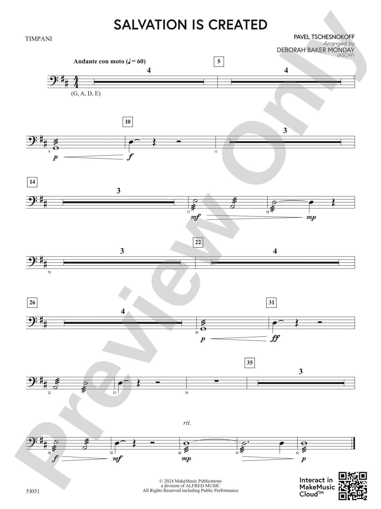 Salvation is Created: Timpani