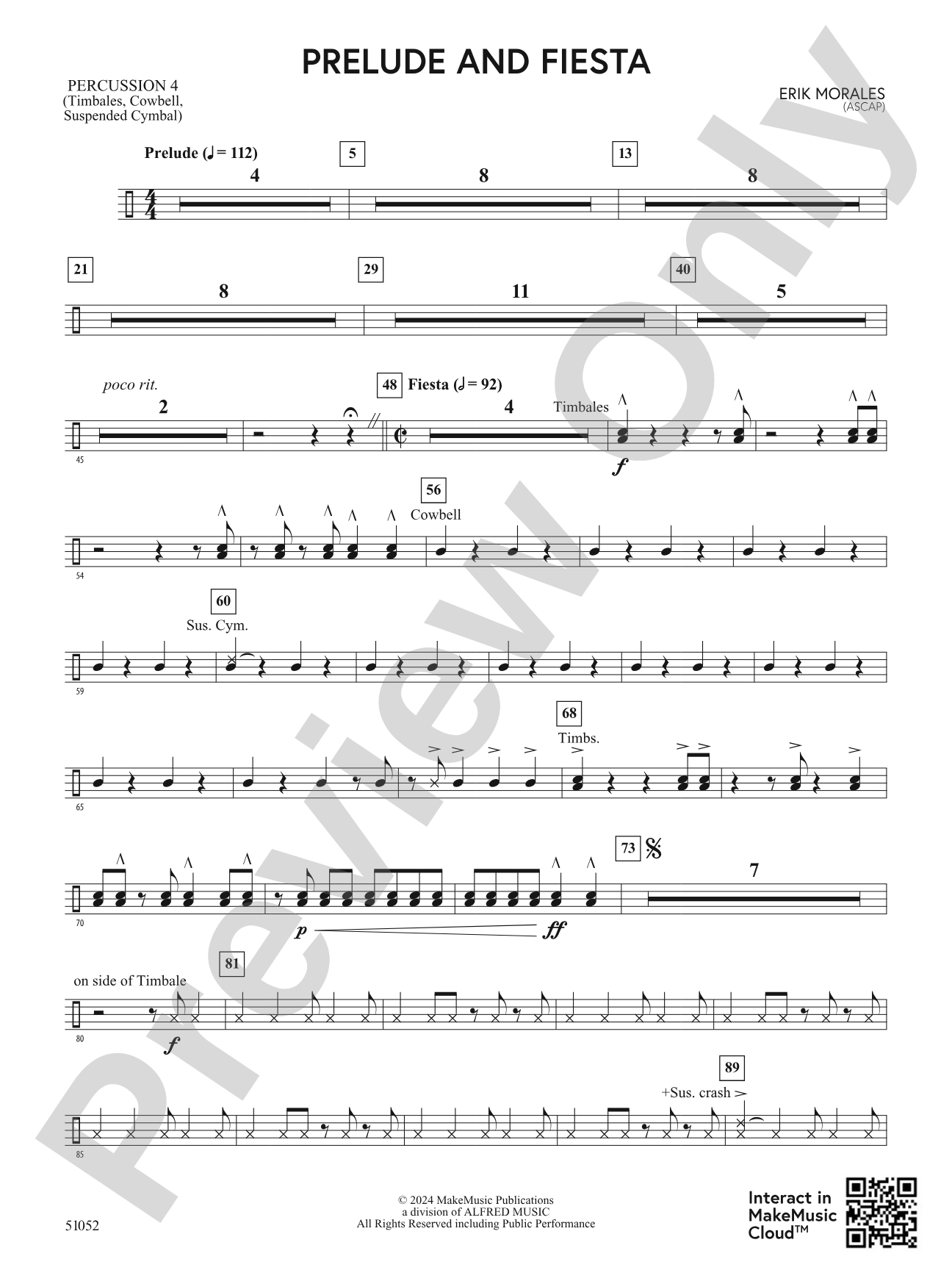Prelude and Fiesta: 4th Percussion