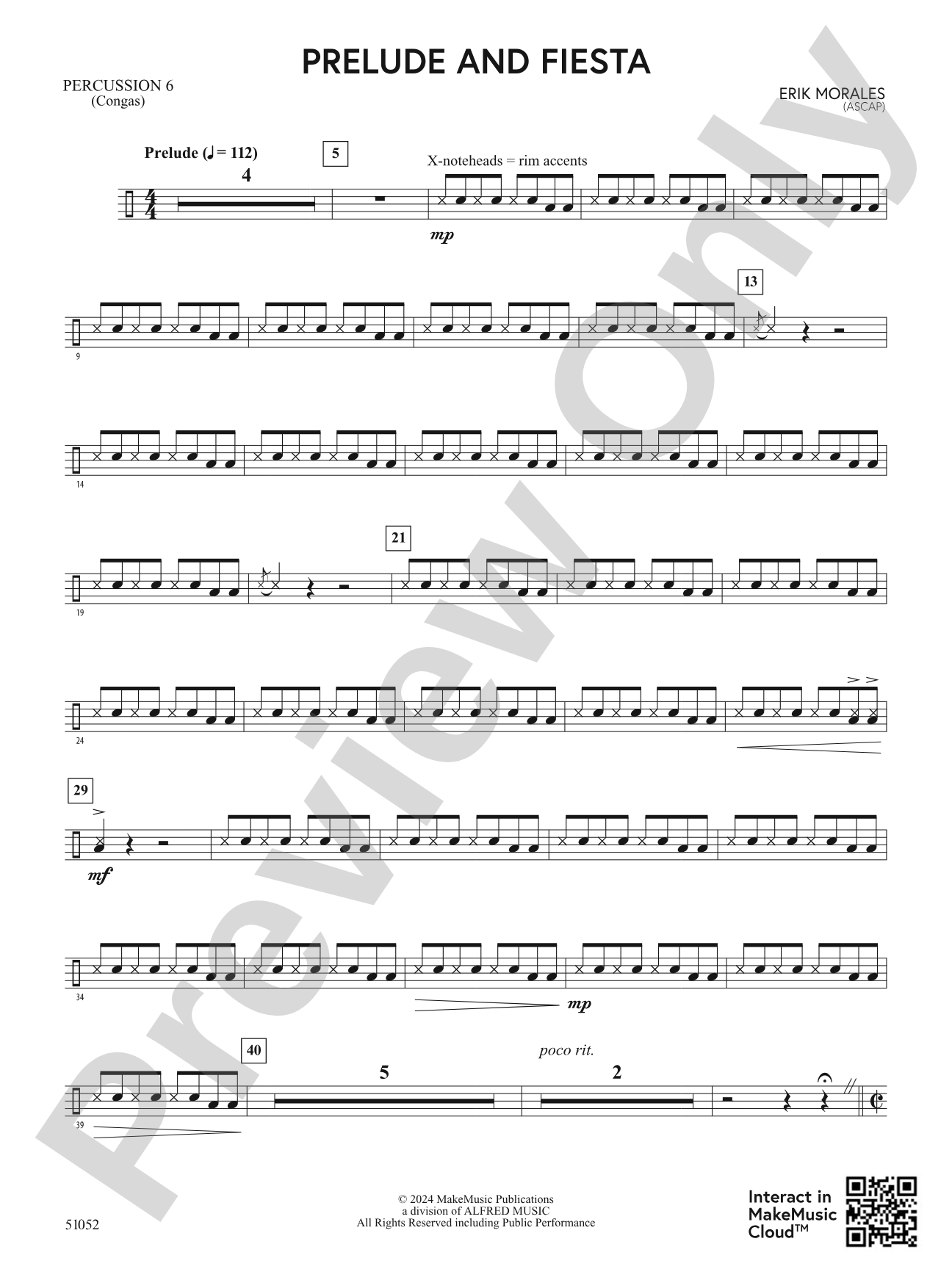 Prelude and Fiesta: 6th Percussion