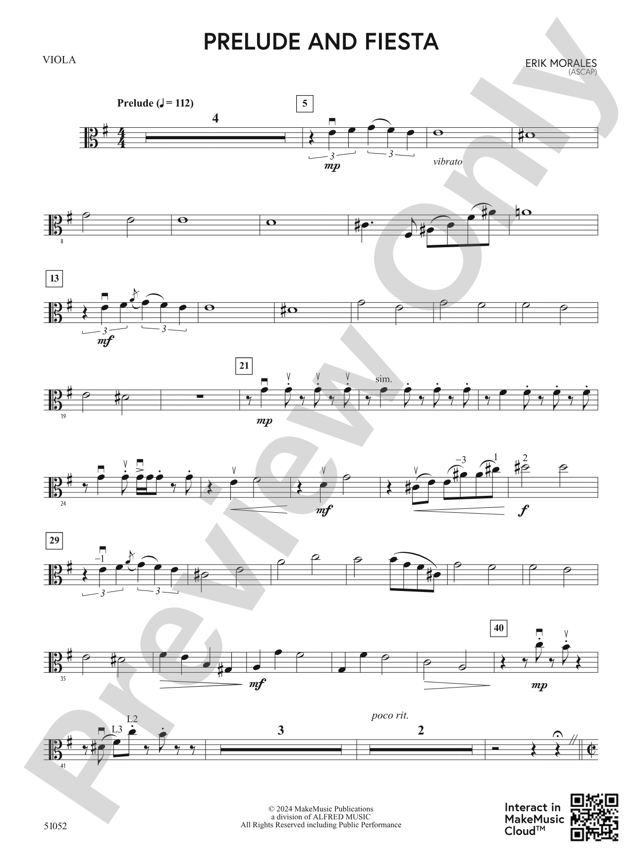 Prelude and Fiesta: Viola
