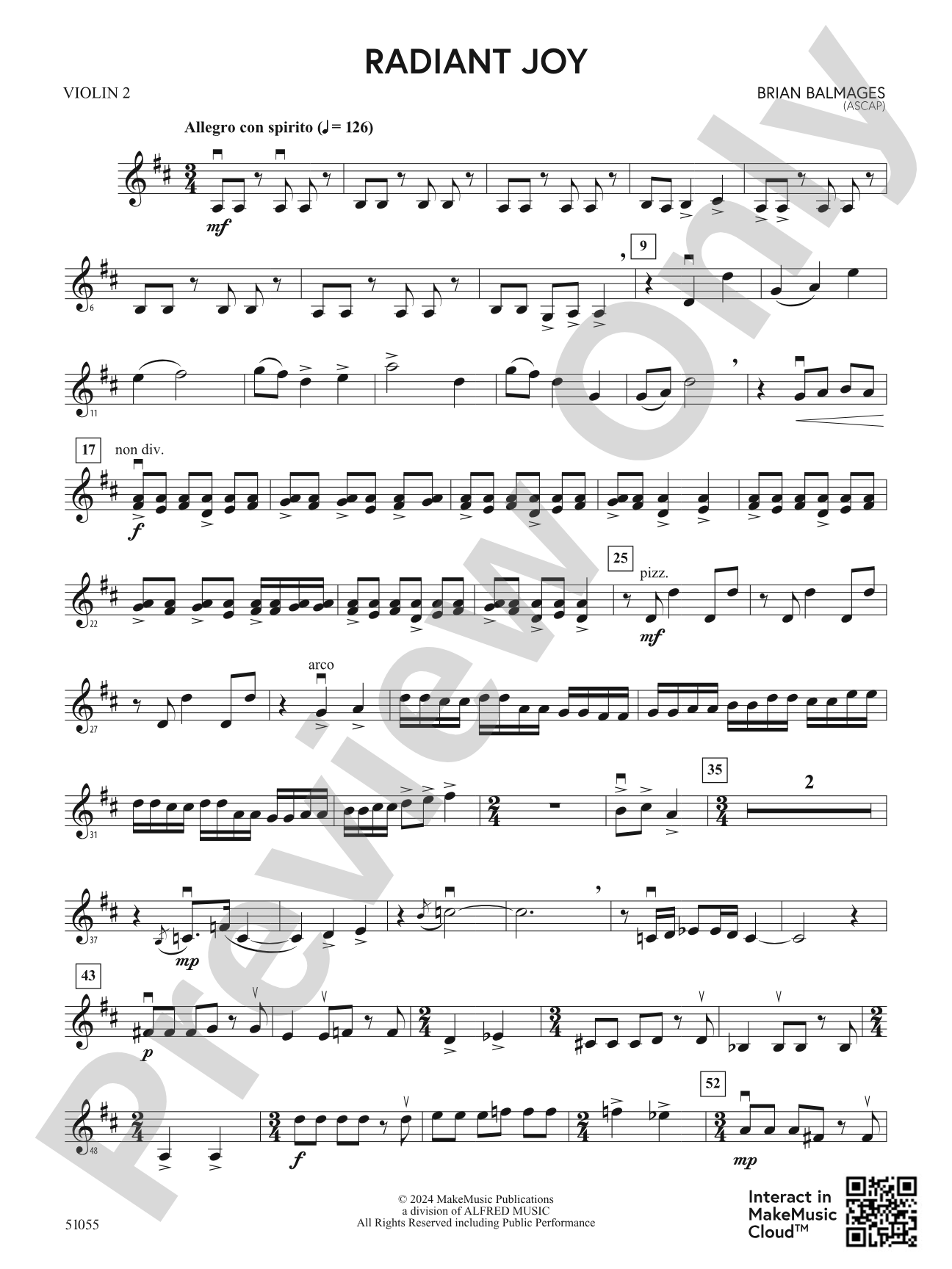 Radiant Joy: 2nd Violin