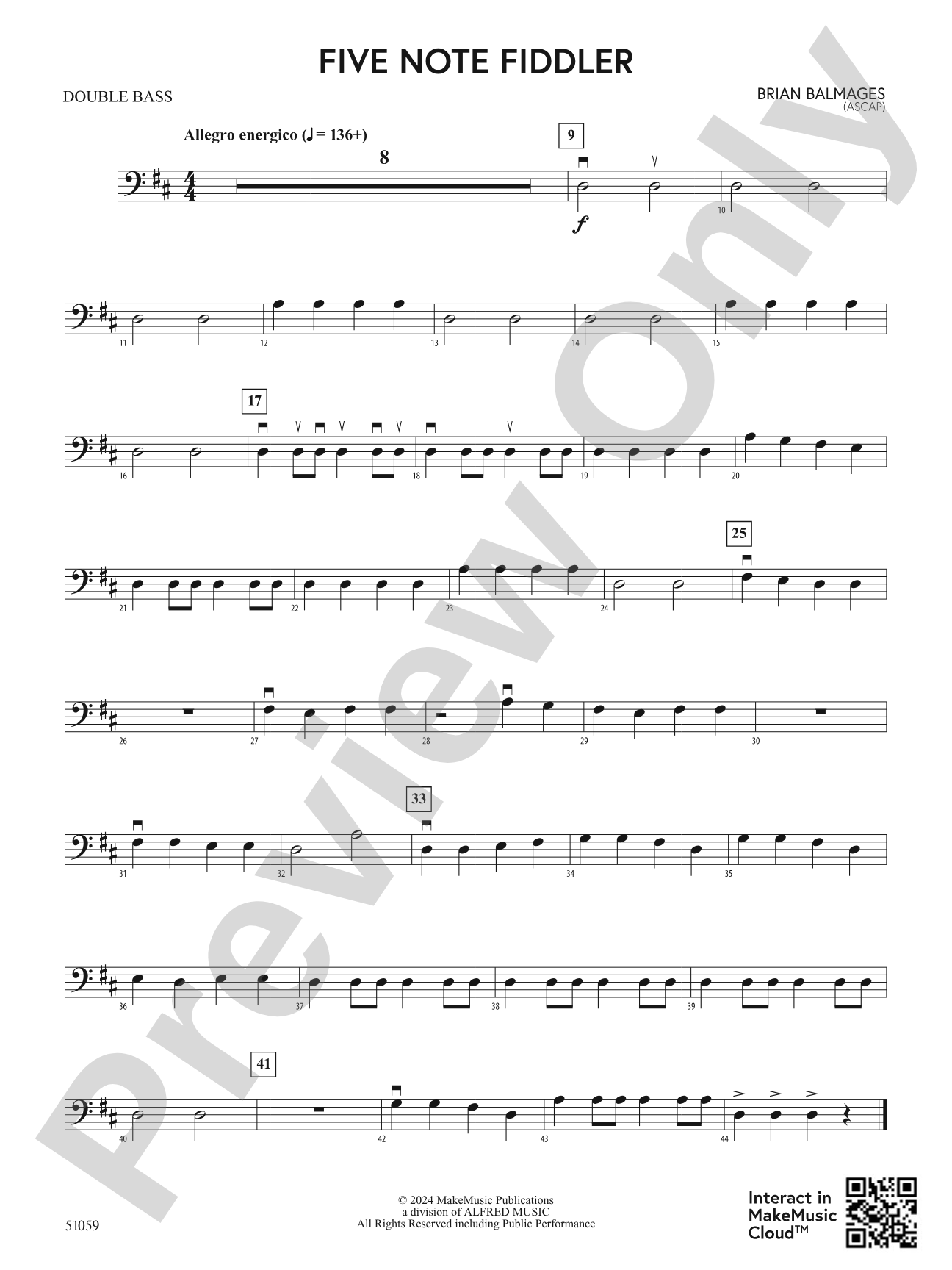 Five Note Fiddler: String Bass