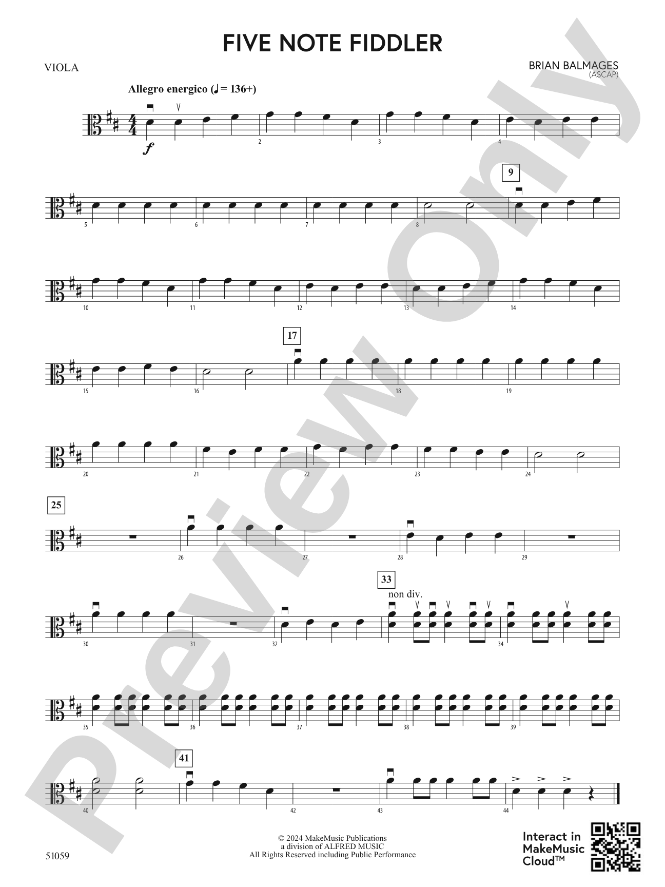 Five Note Fiddler: Viola