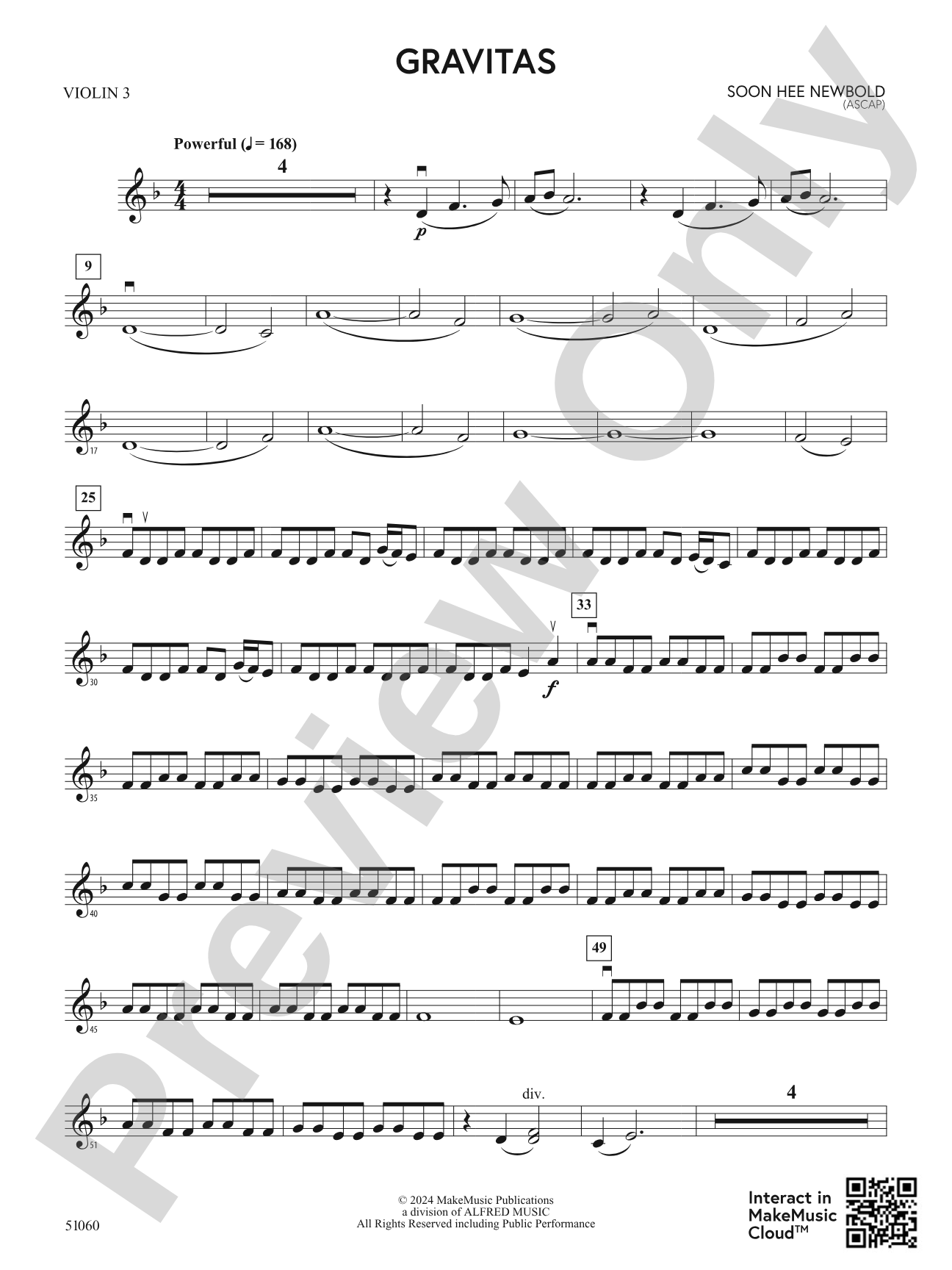 Gravitas: 3rd Violin (Viola [TC])