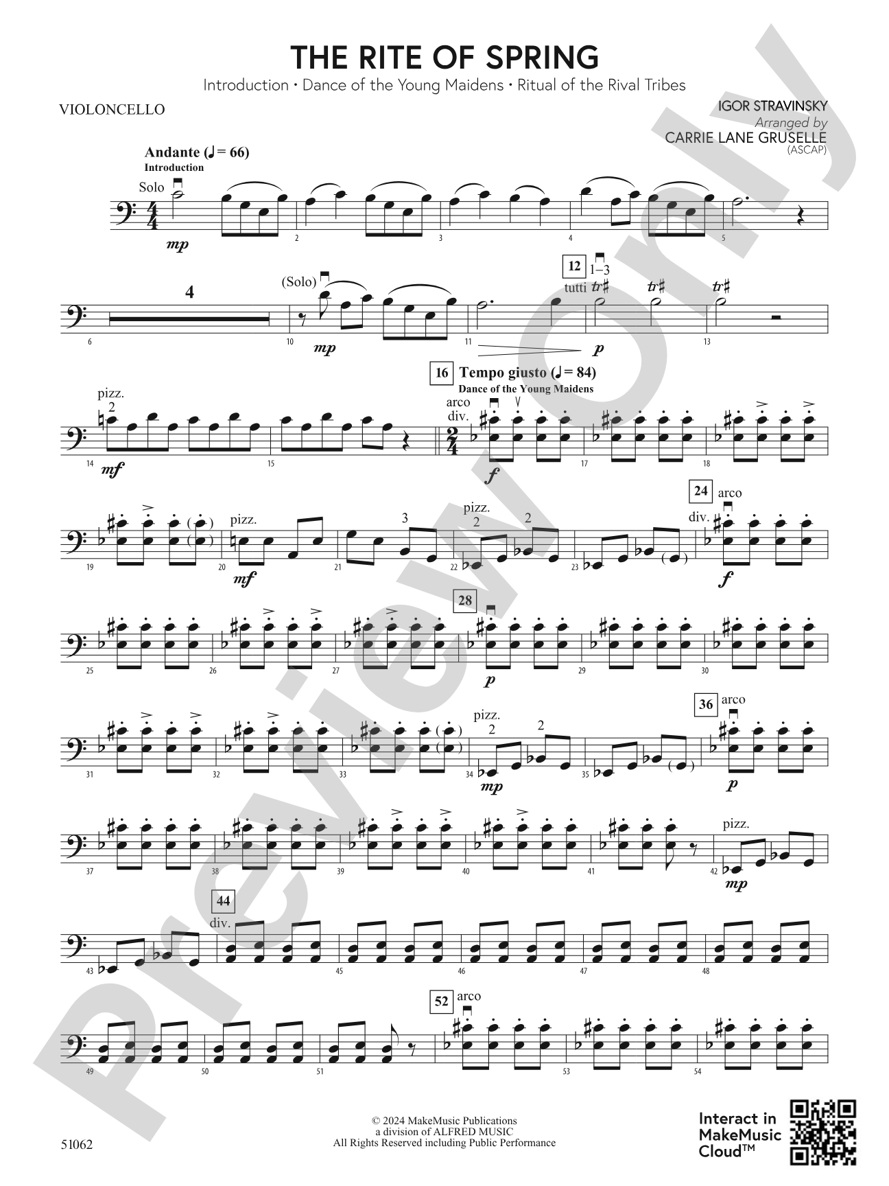 The Rite of Spring: Cello