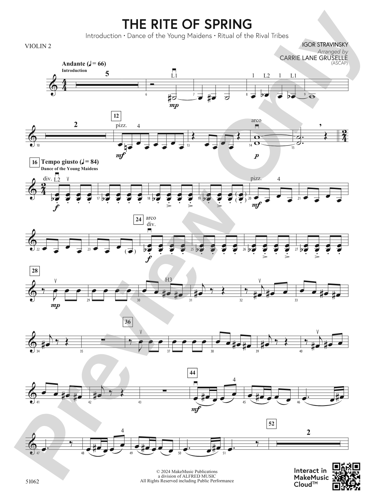 The Rite of Spring: 2nd Violin