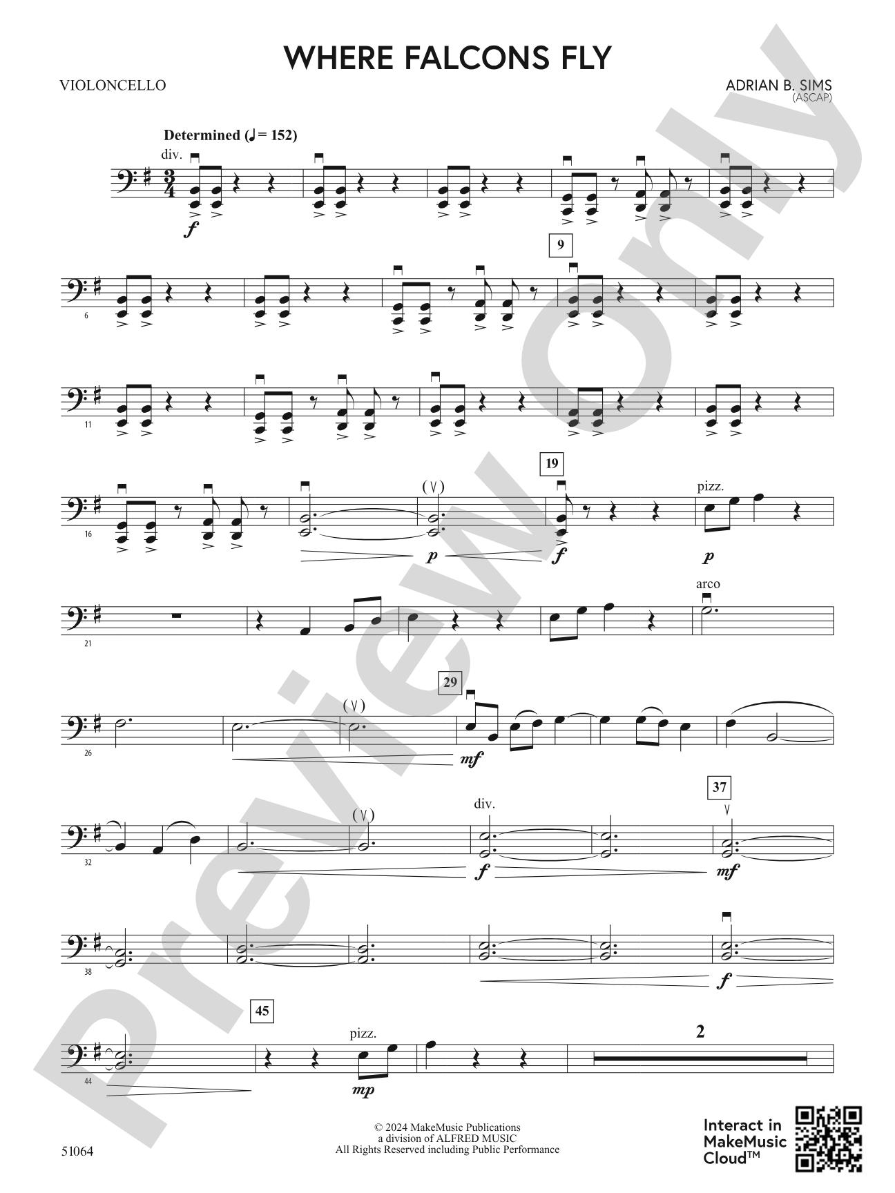 Where Falcons Fly: Cello