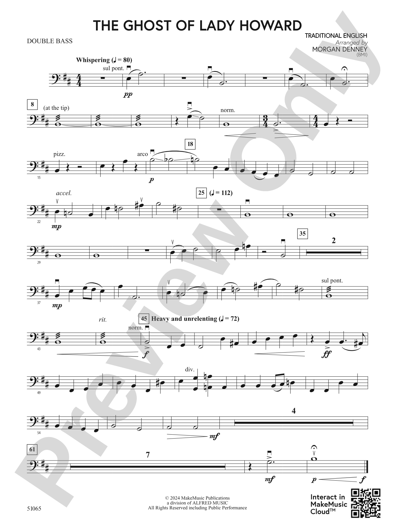 The Ghost of Lady Howard: String Bass