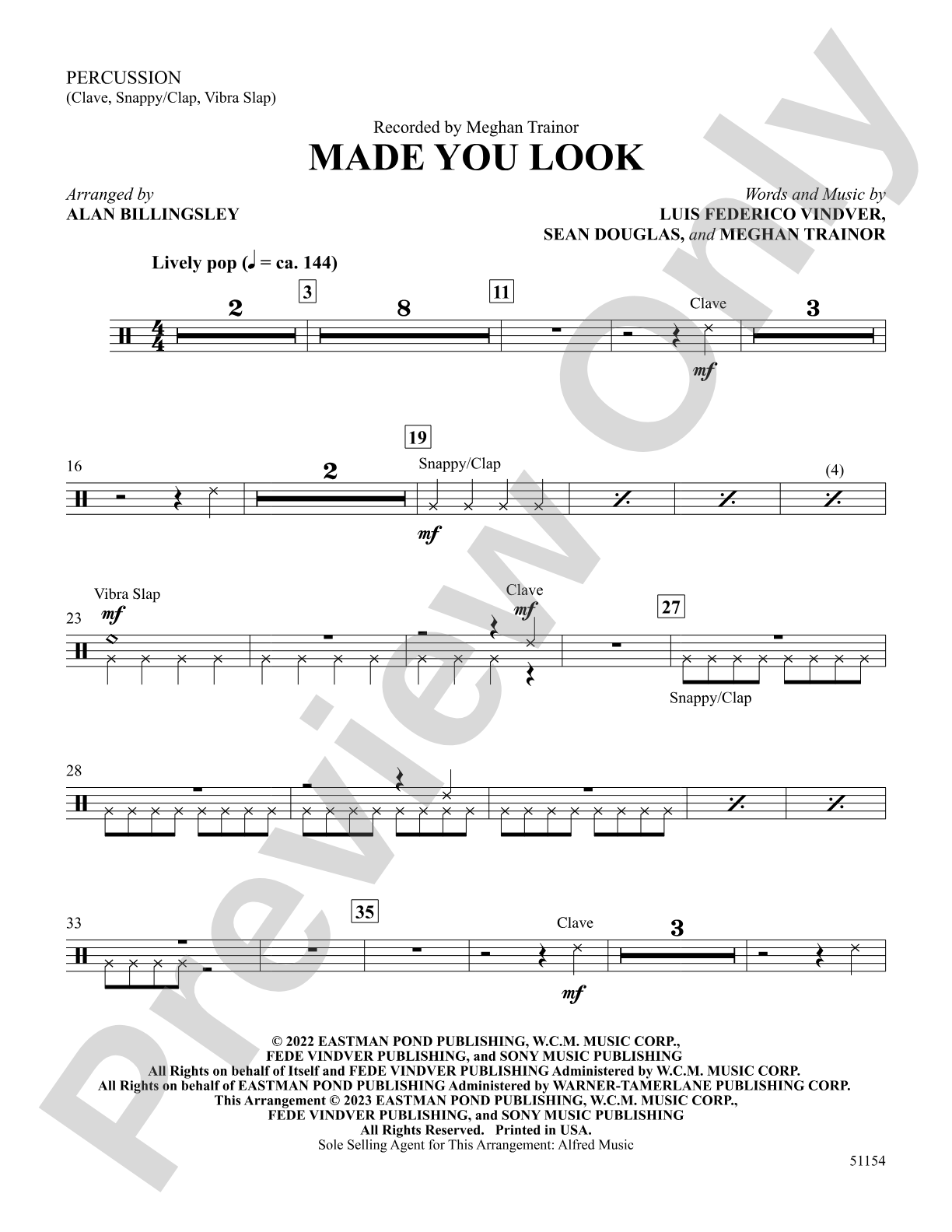 Made You Look: 1st Percussion