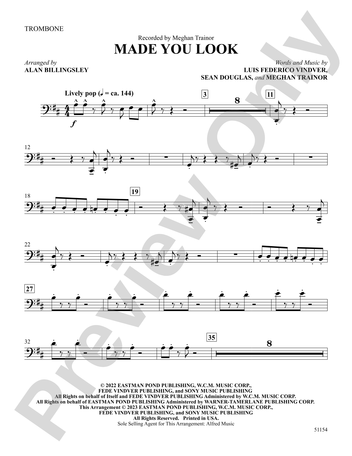 Made You Look: 1st Trombone
