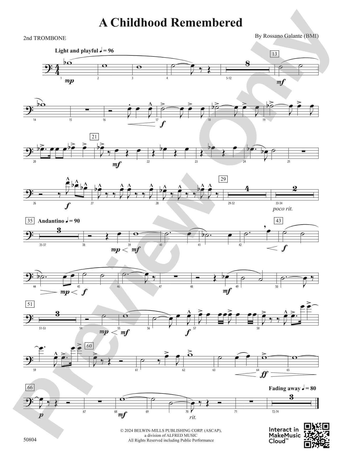 A Childhood Remembered: 2nd Trombone