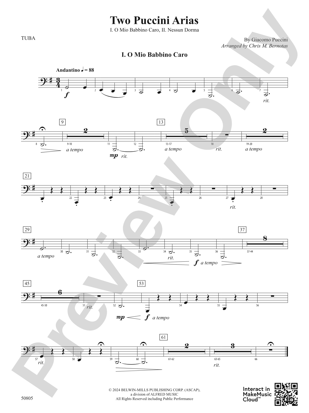 Two Puccini Arias: Tuba