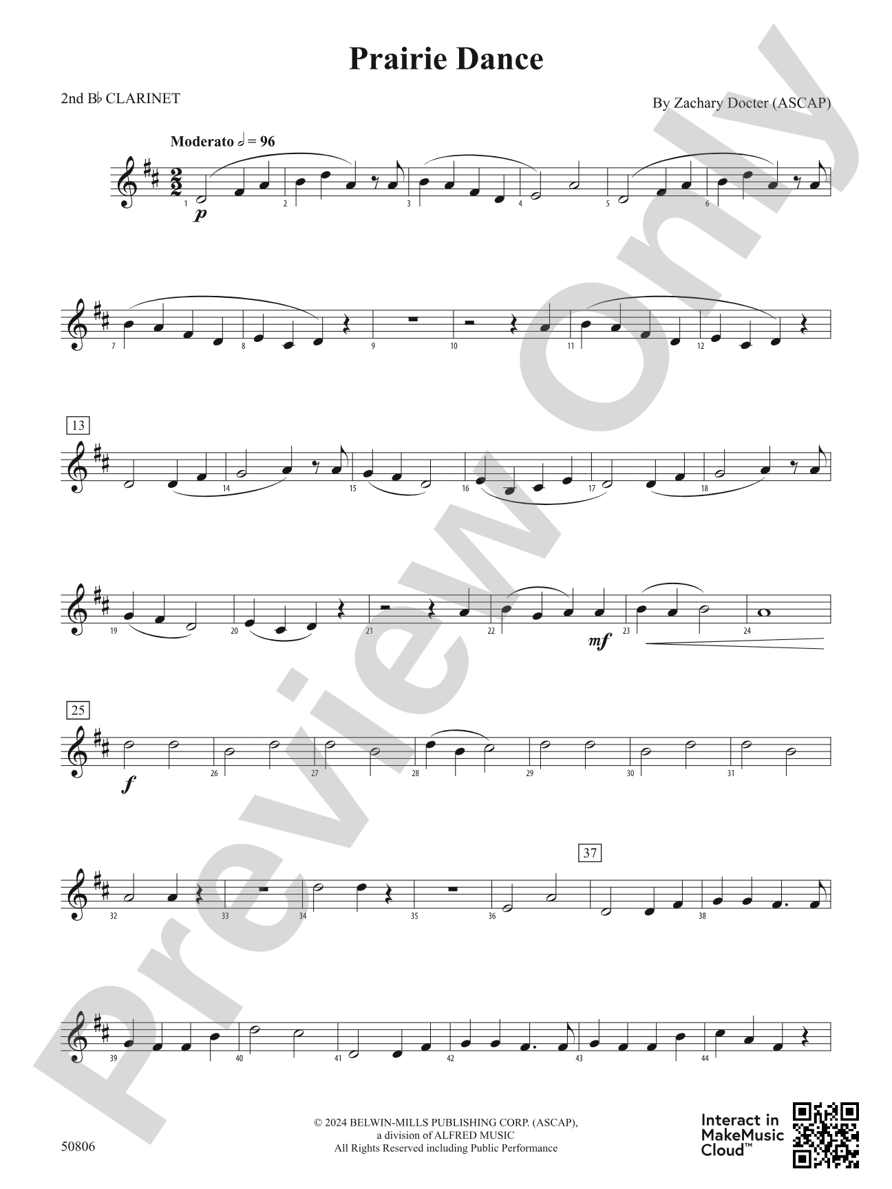 Prairie Dance: 2nd B-flat Clarinet