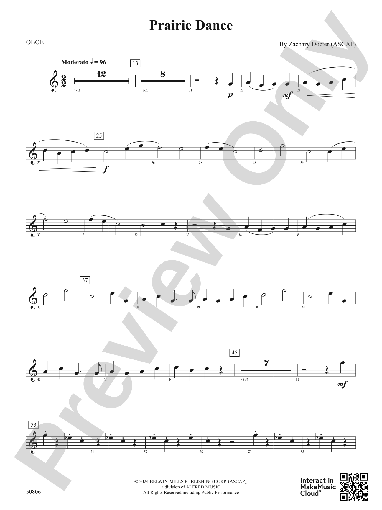 Prairie Dance: Oboe