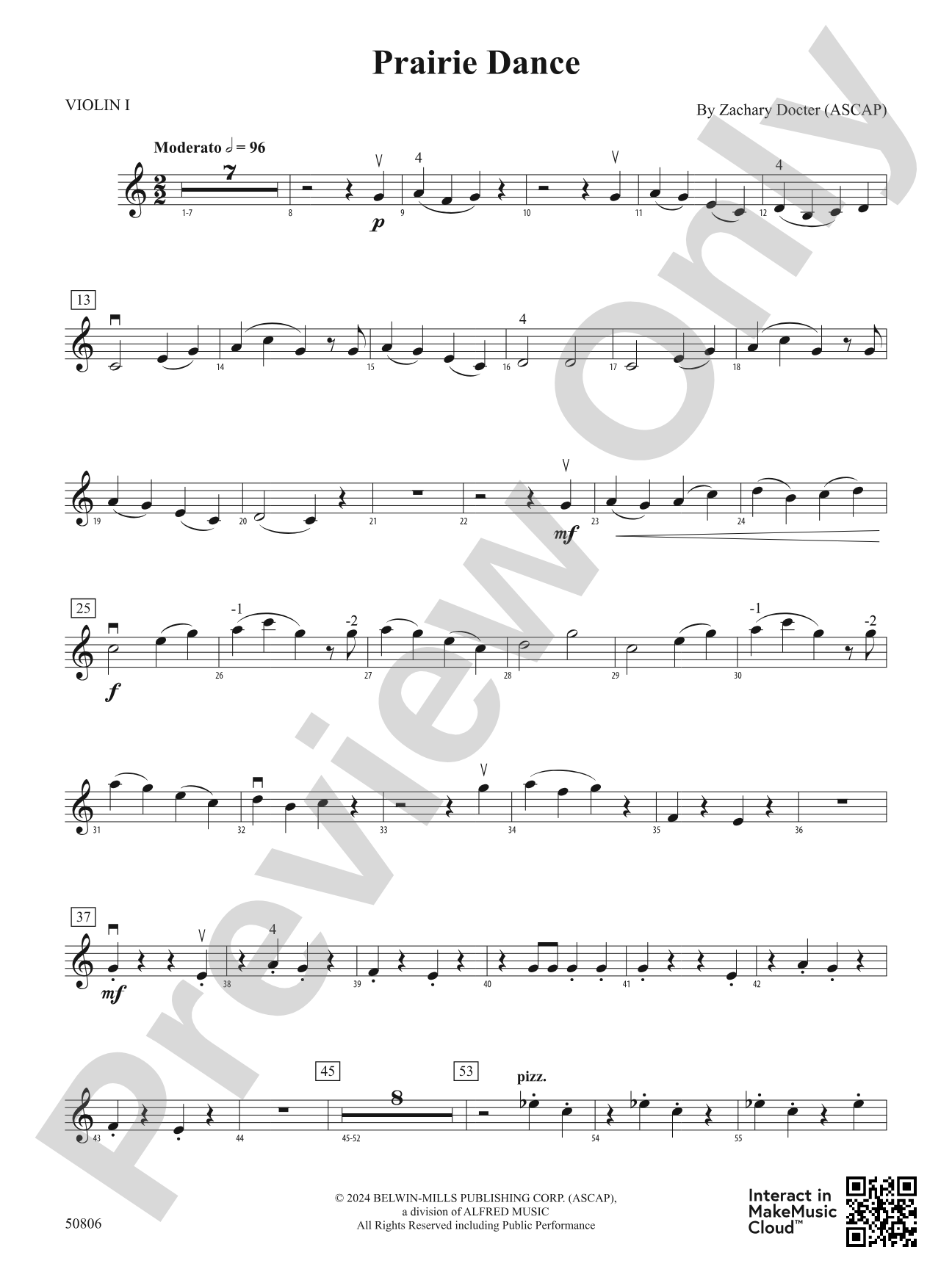 Prairie Dance: 1st Violin