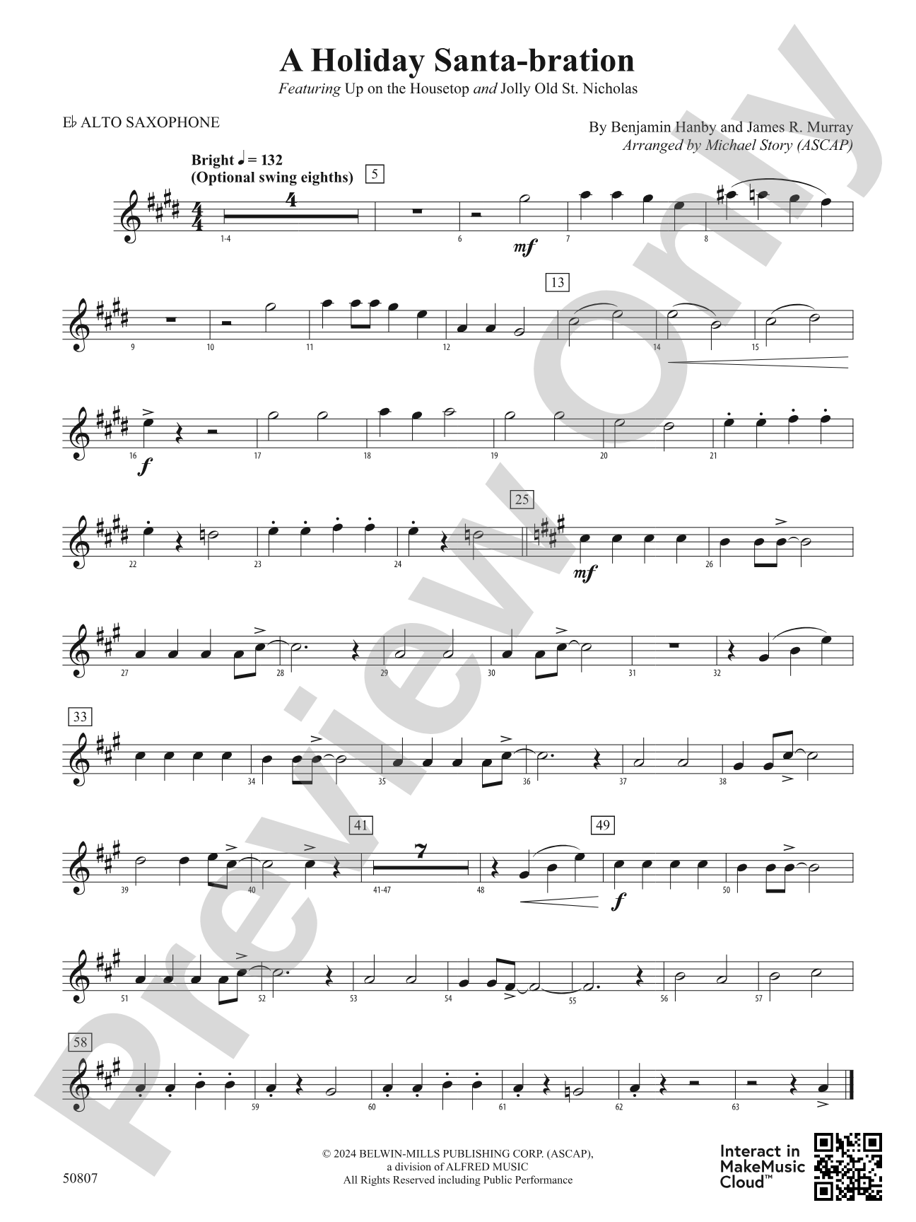 A Holiday Santa-bration: E-flat Alto Saxophone