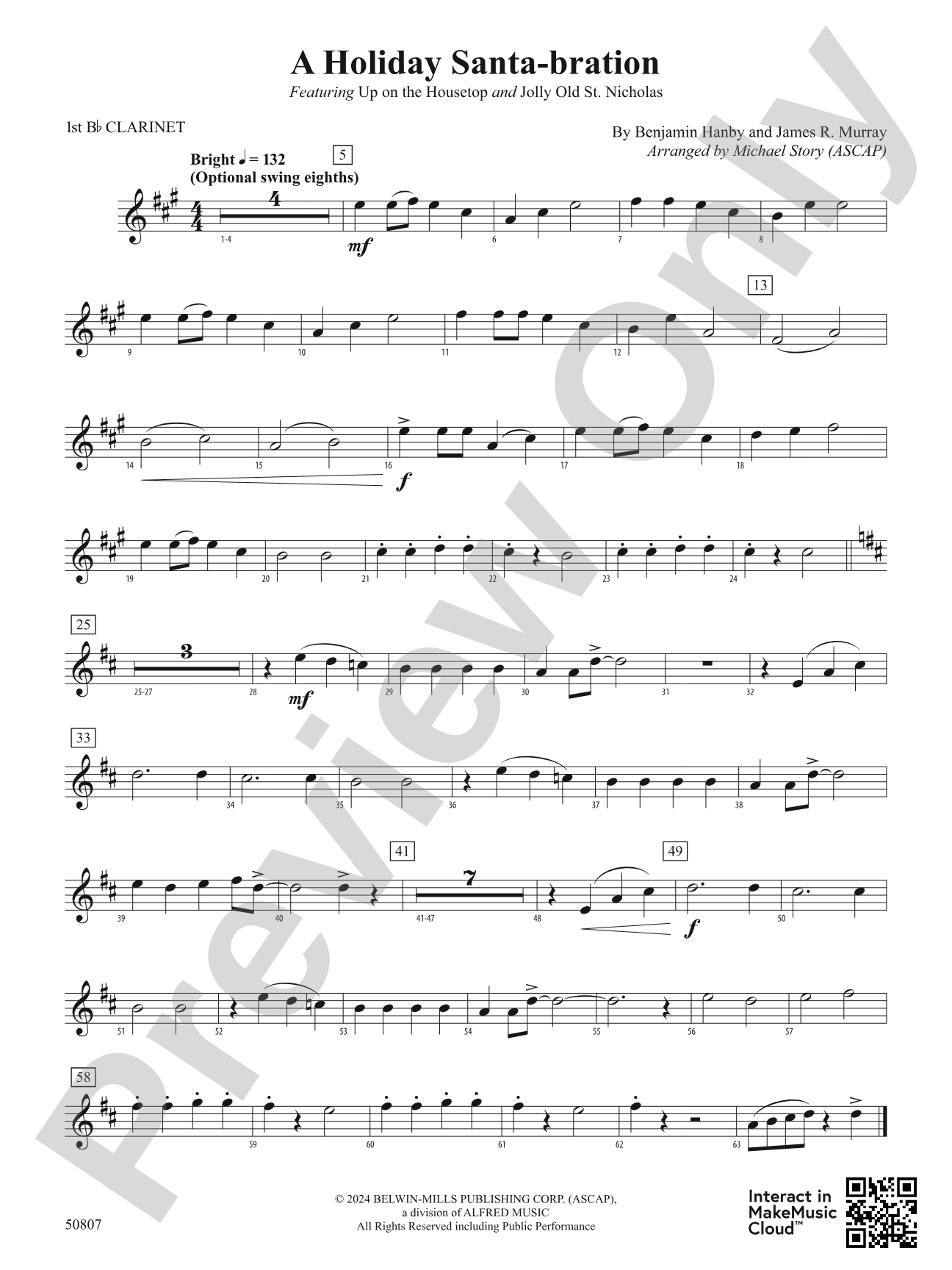 A Holiday Santa-bration: 1st B-flat Clarinet