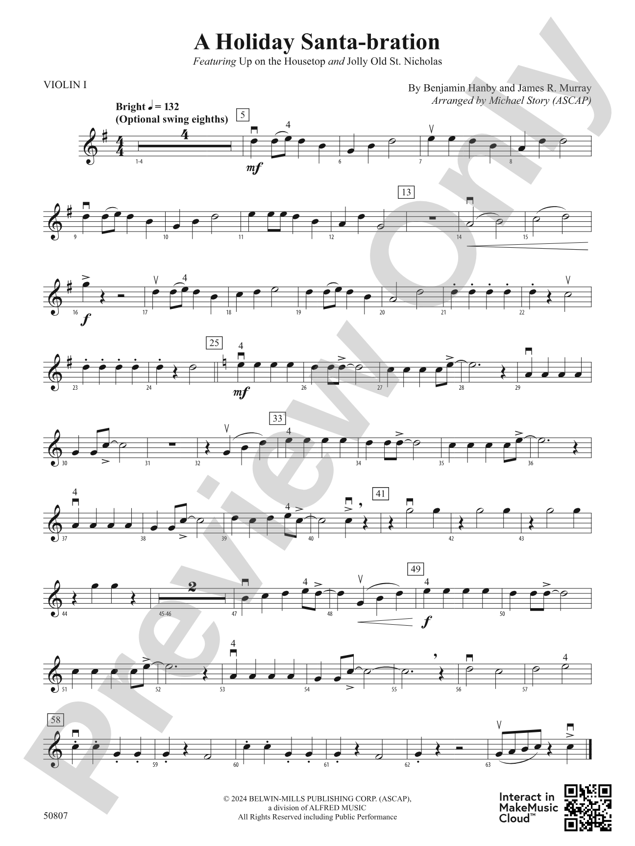 A Holiday Santa-bration: 1st Violin