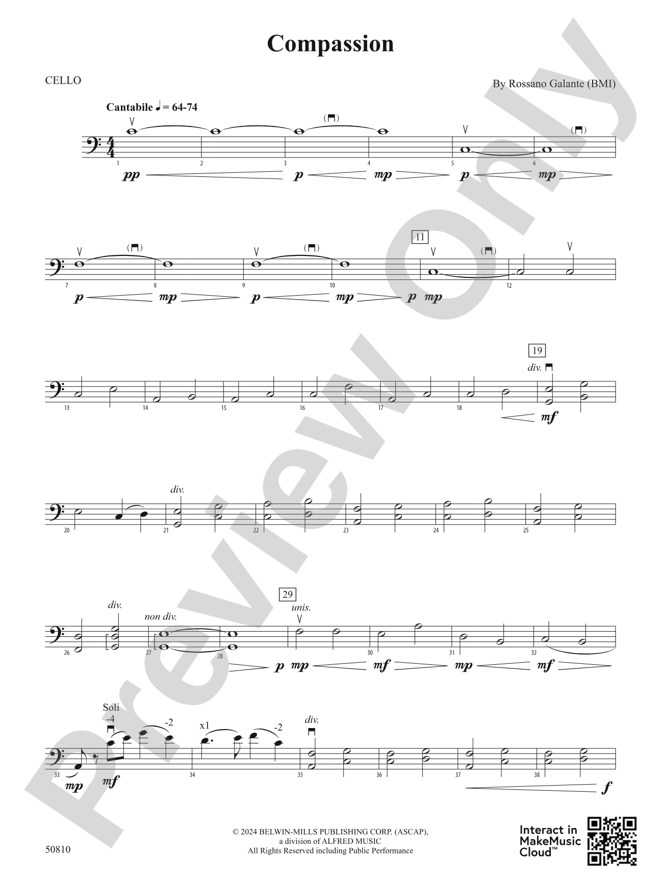 Compassion: Cello
