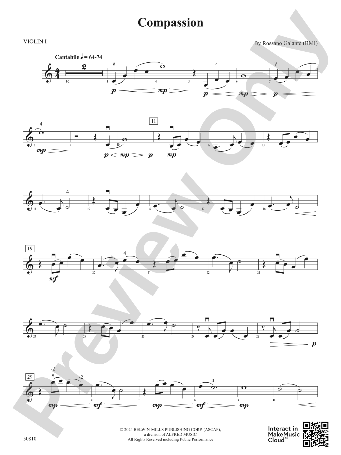 Compassion: 1st Violin