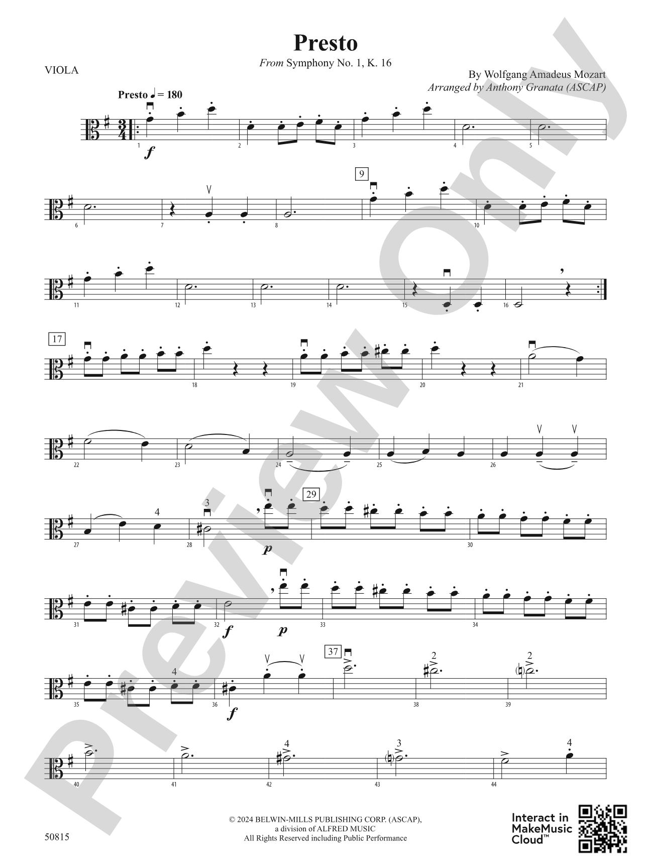 Presto: Viola