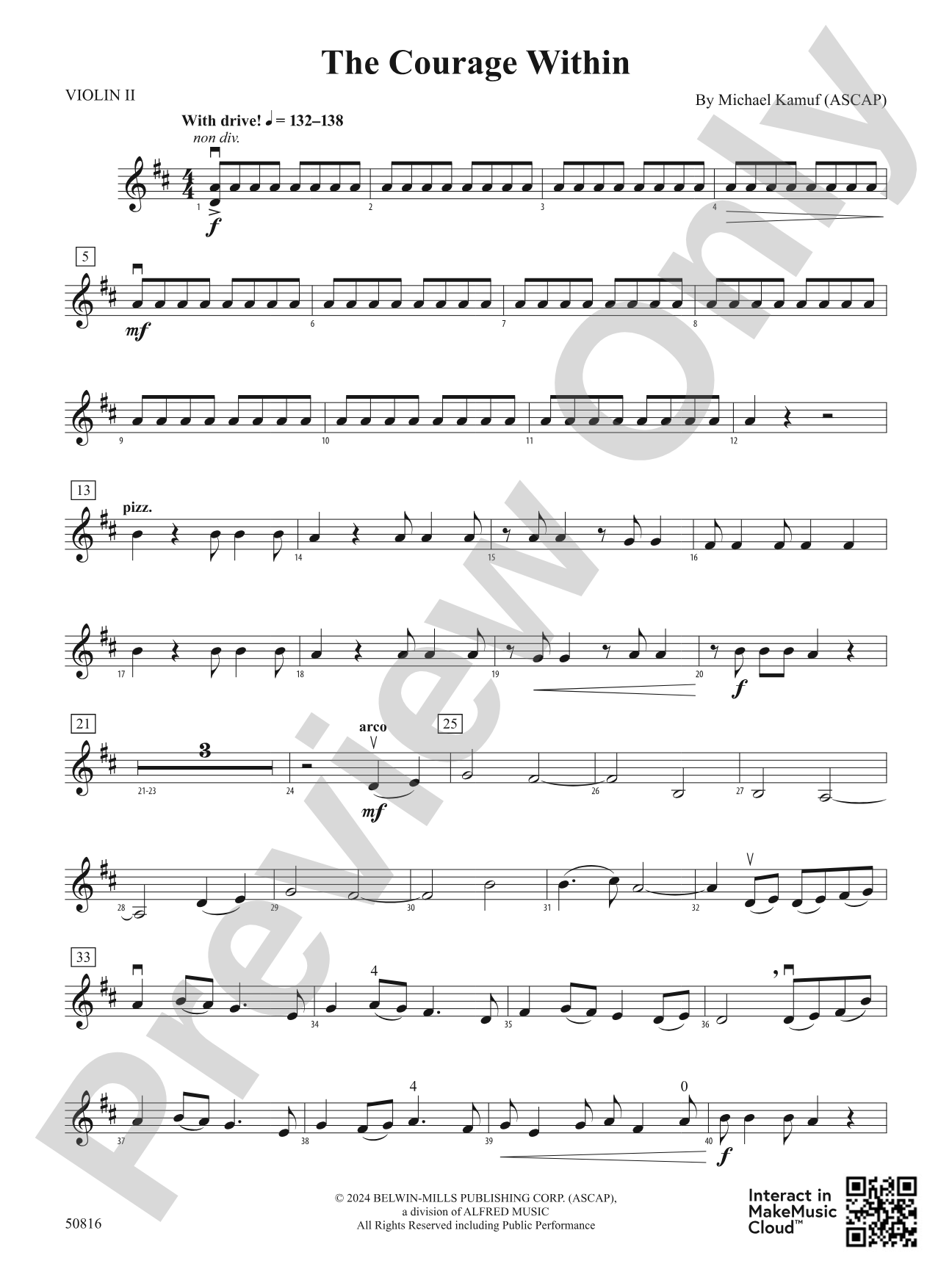 The Courage Within: 2nd Violin