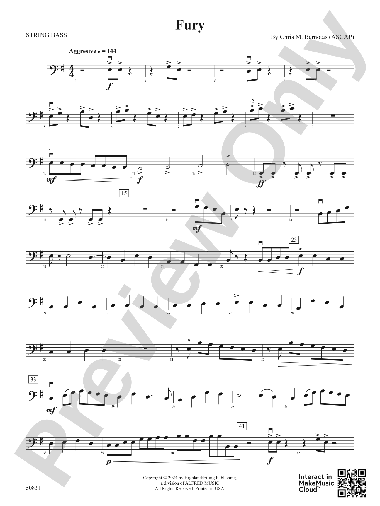 Fury: String Bass