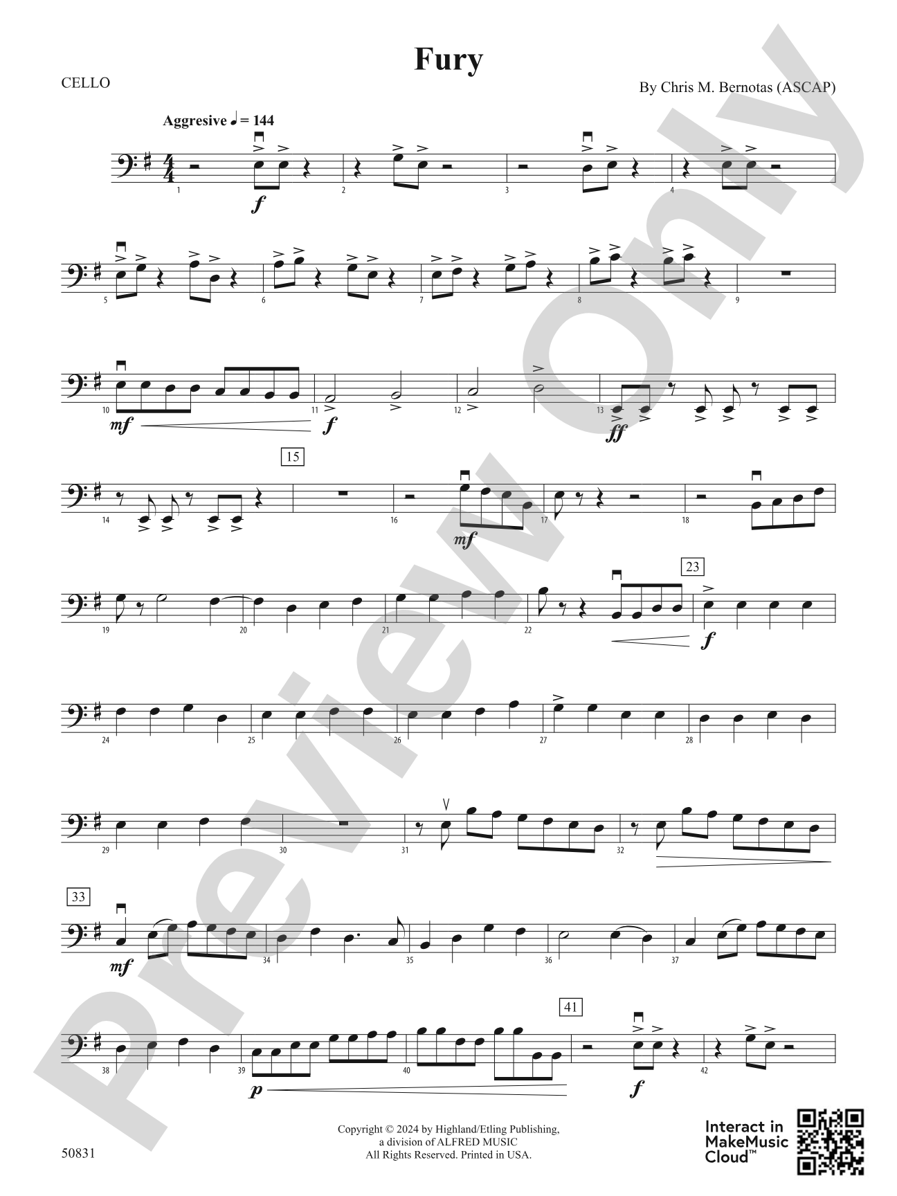 Fury: Cello