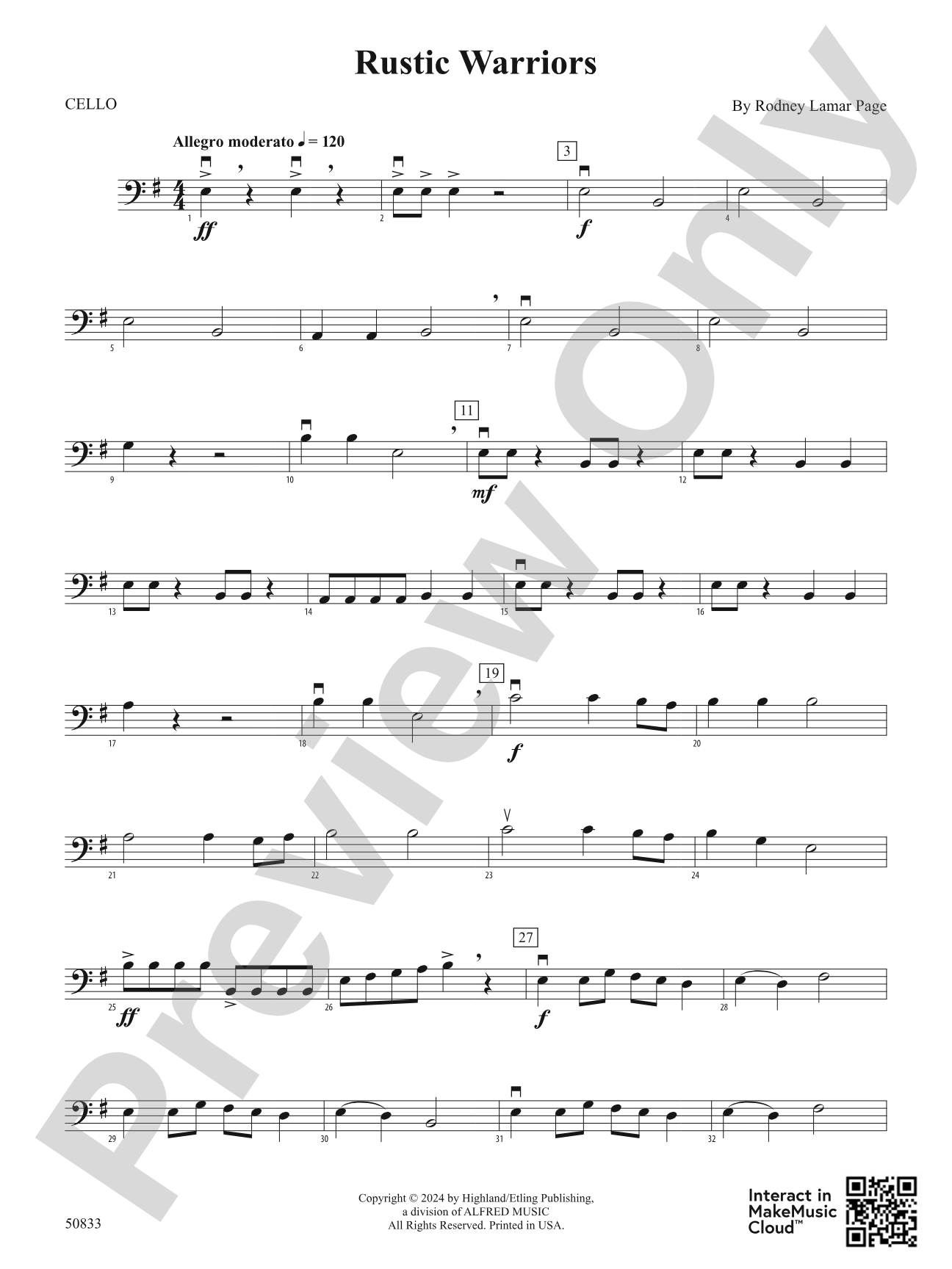 Rustic Warriors: Cello