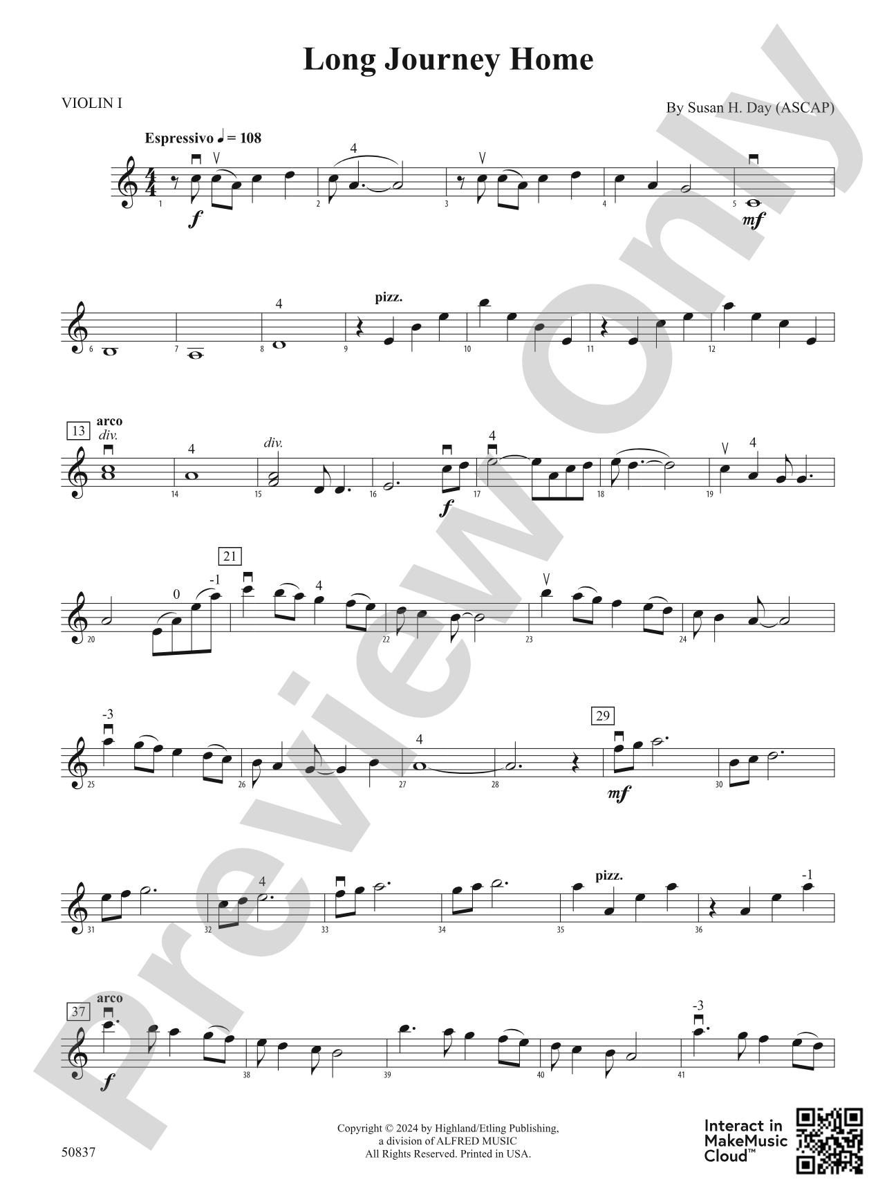 Long Journey Home: 1st Violin