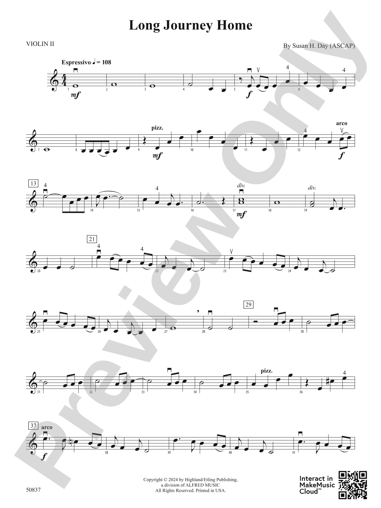 Long Journey Home: 2nd Violin