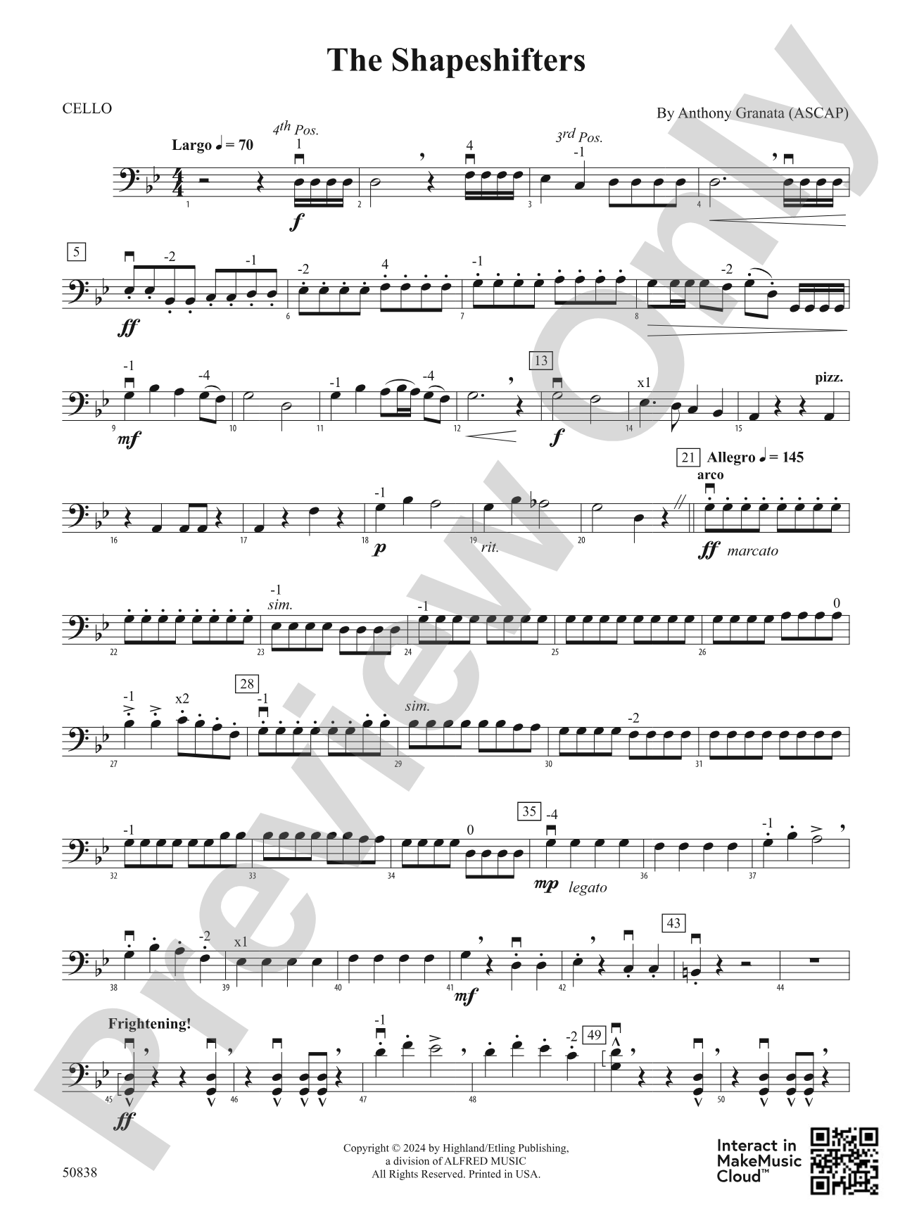 The Shapeshifters: Cello