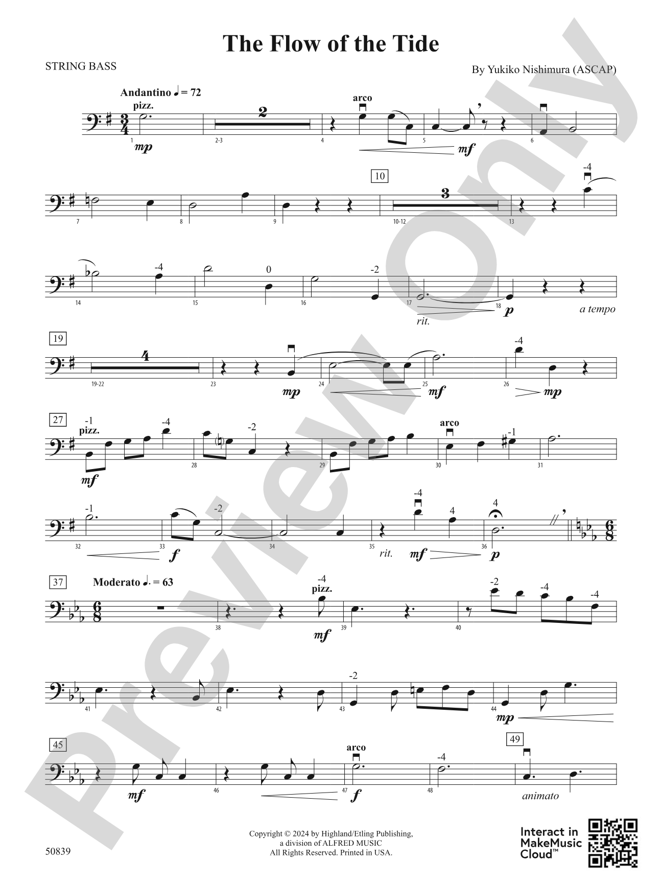 The Flow of the Tide: String Bass
