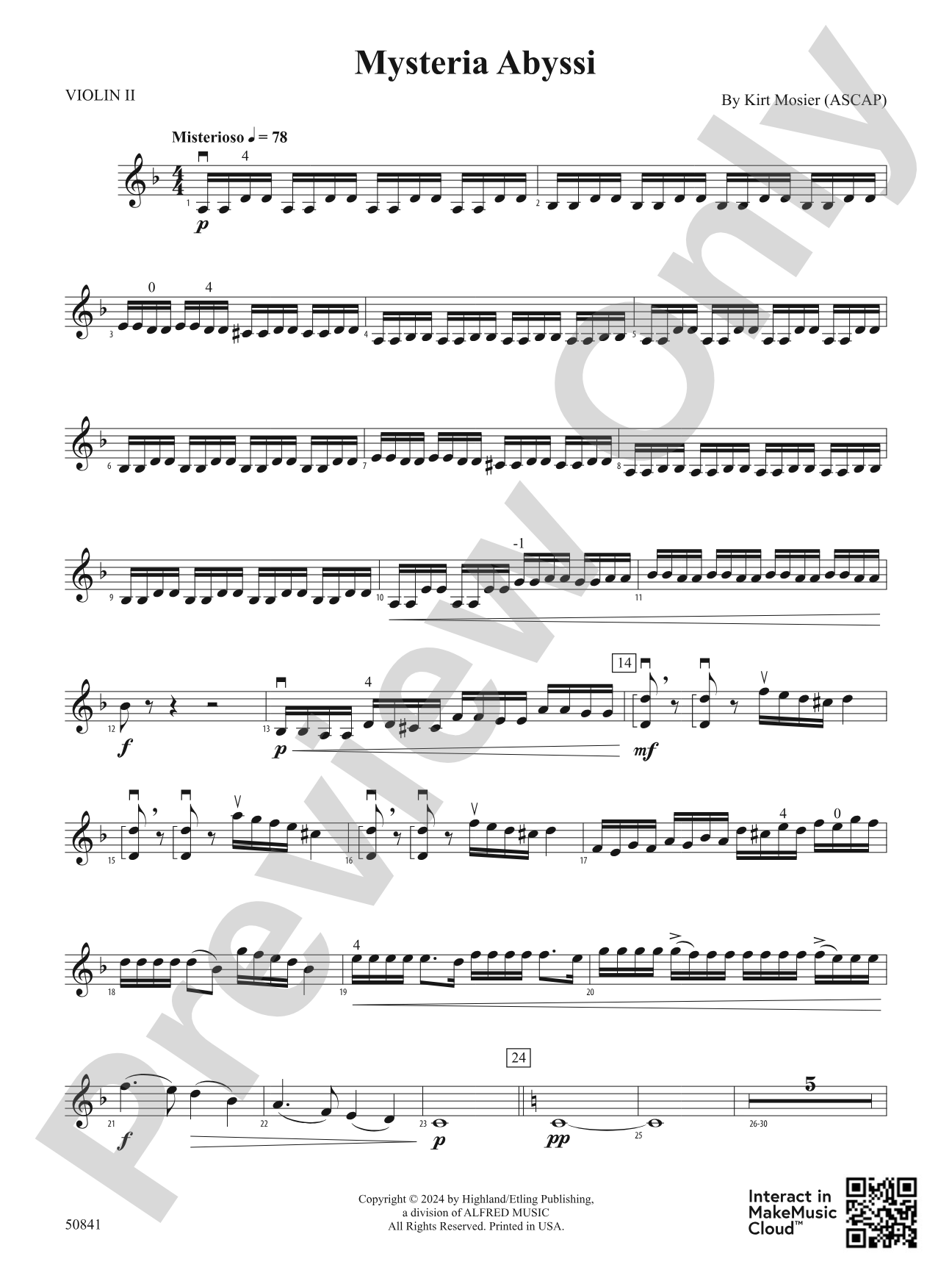 Mysteria Abyssi: 2nd Violin