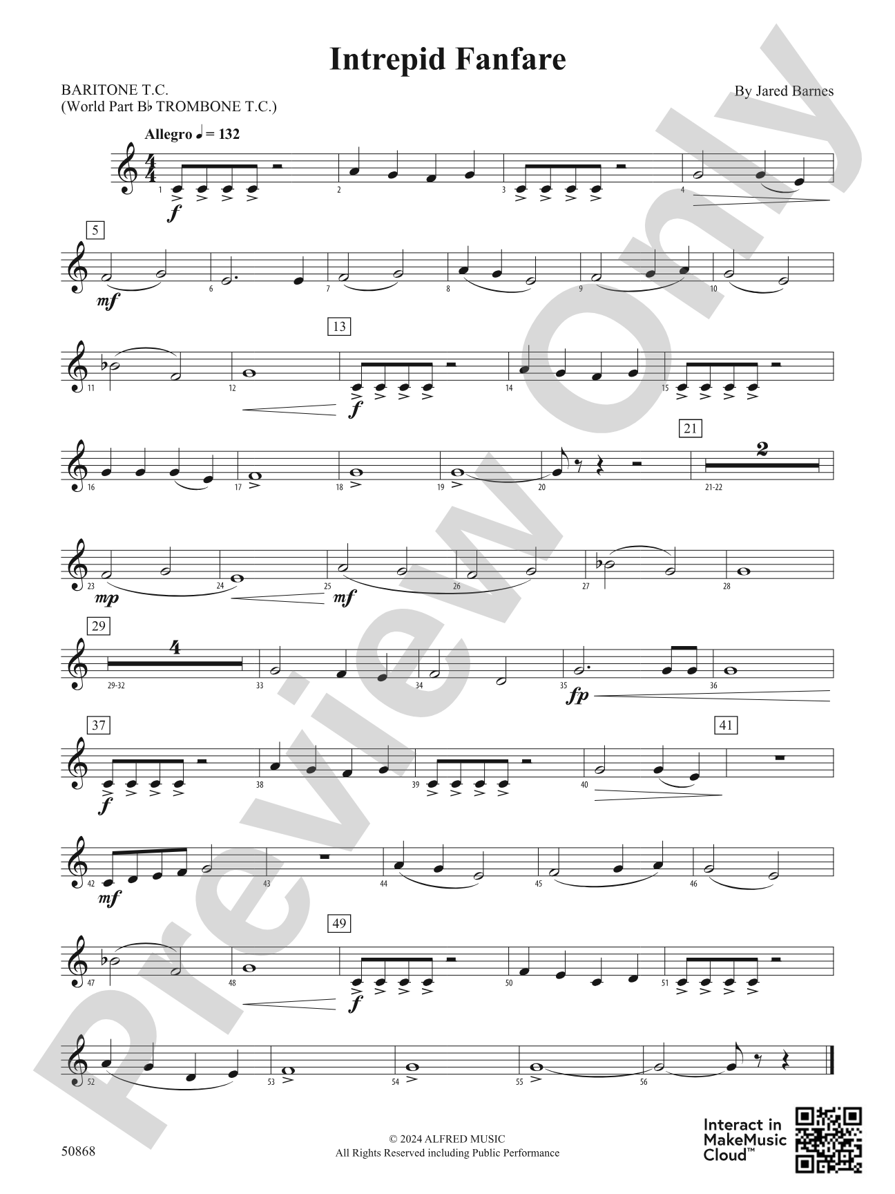 Intrepid Fanfare: Baritone T.C.