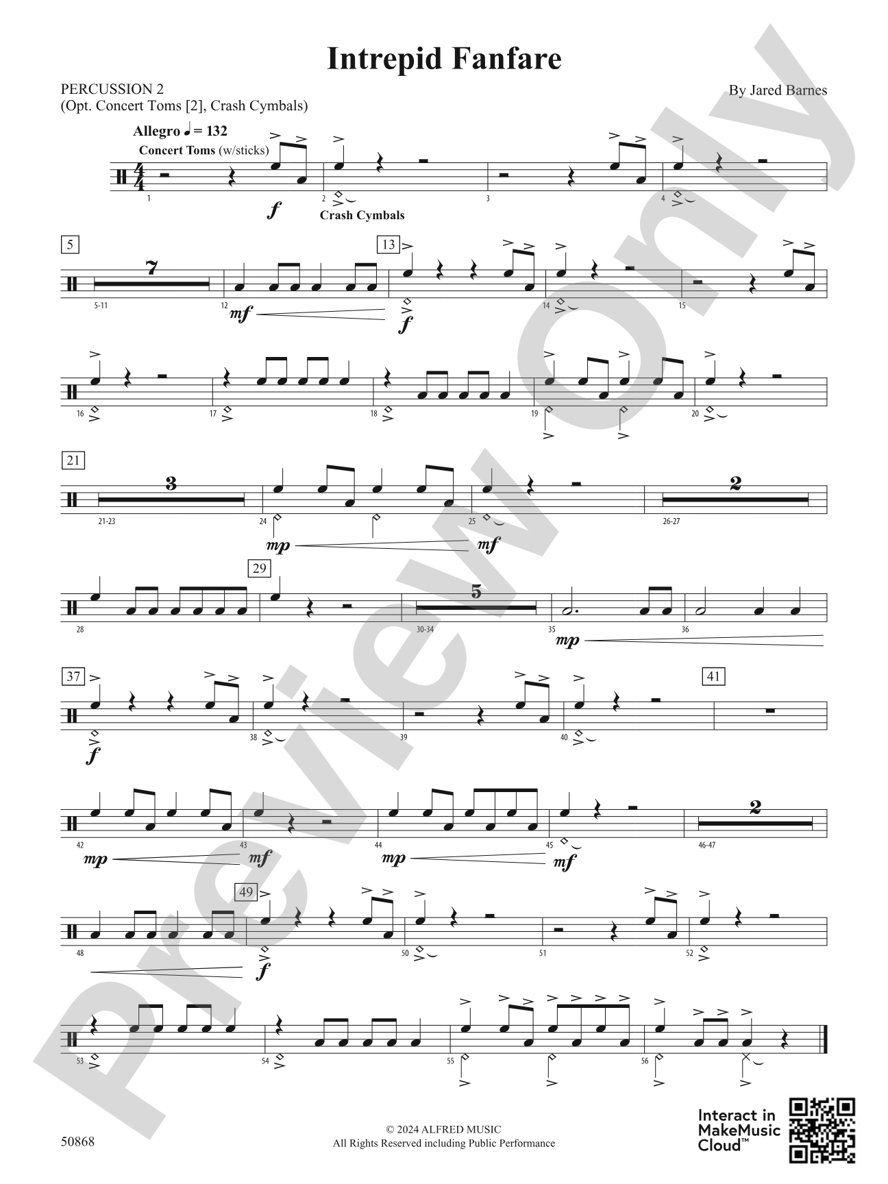 Intrepid Fanfare: 2nd Percussion