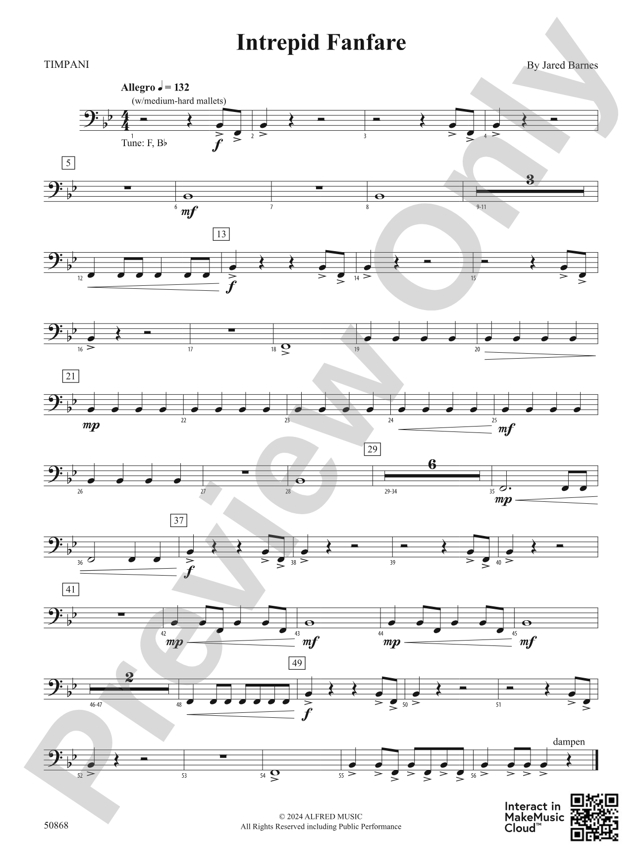 Intrepid Fanfare: Timpani
