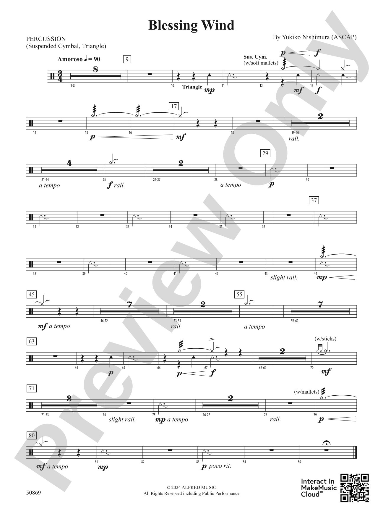Blessing Wind: 1st Percussion