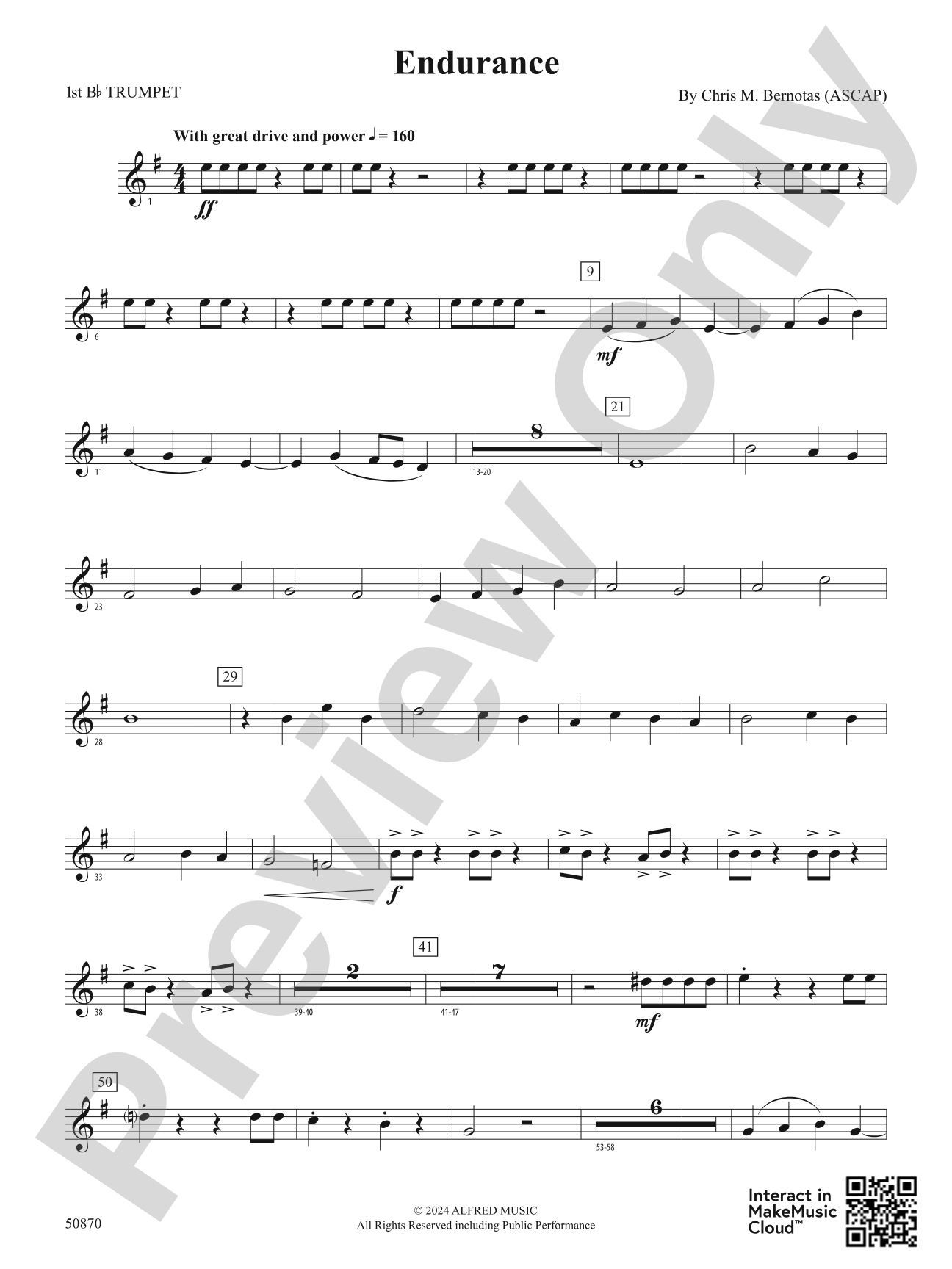 Endurance: 1st B-flat Trumpet