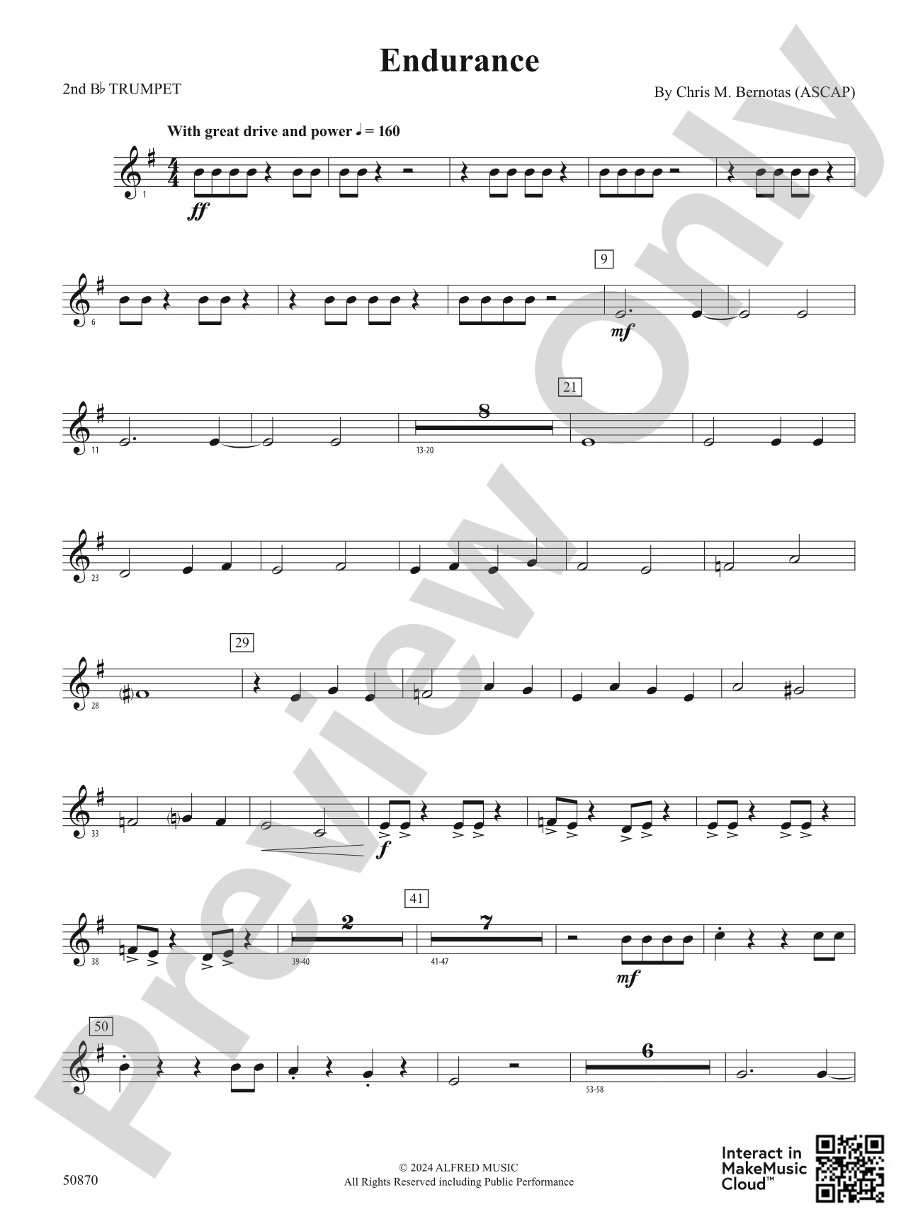 Endurance: 2nd B-flat Trumpet