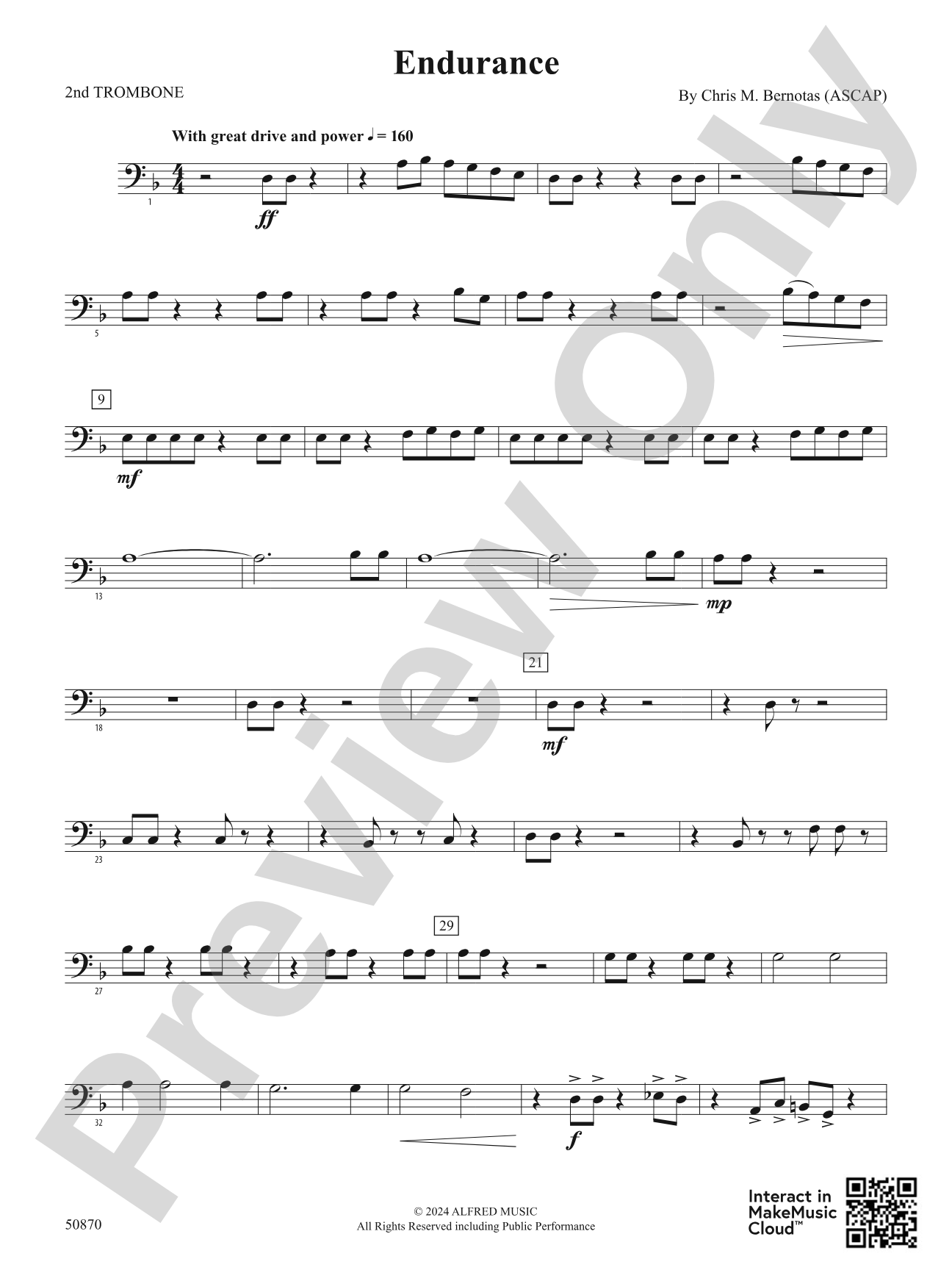 Endurance: 2nd Trombone