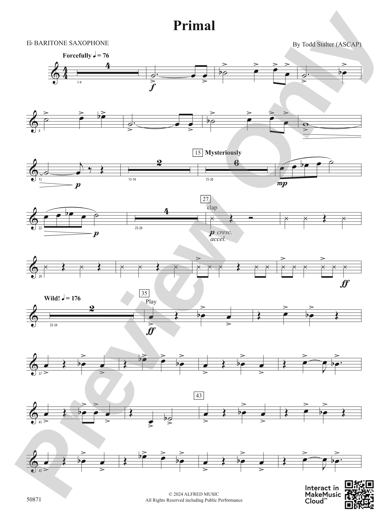 Primal: E-flat Baritone Saxophone