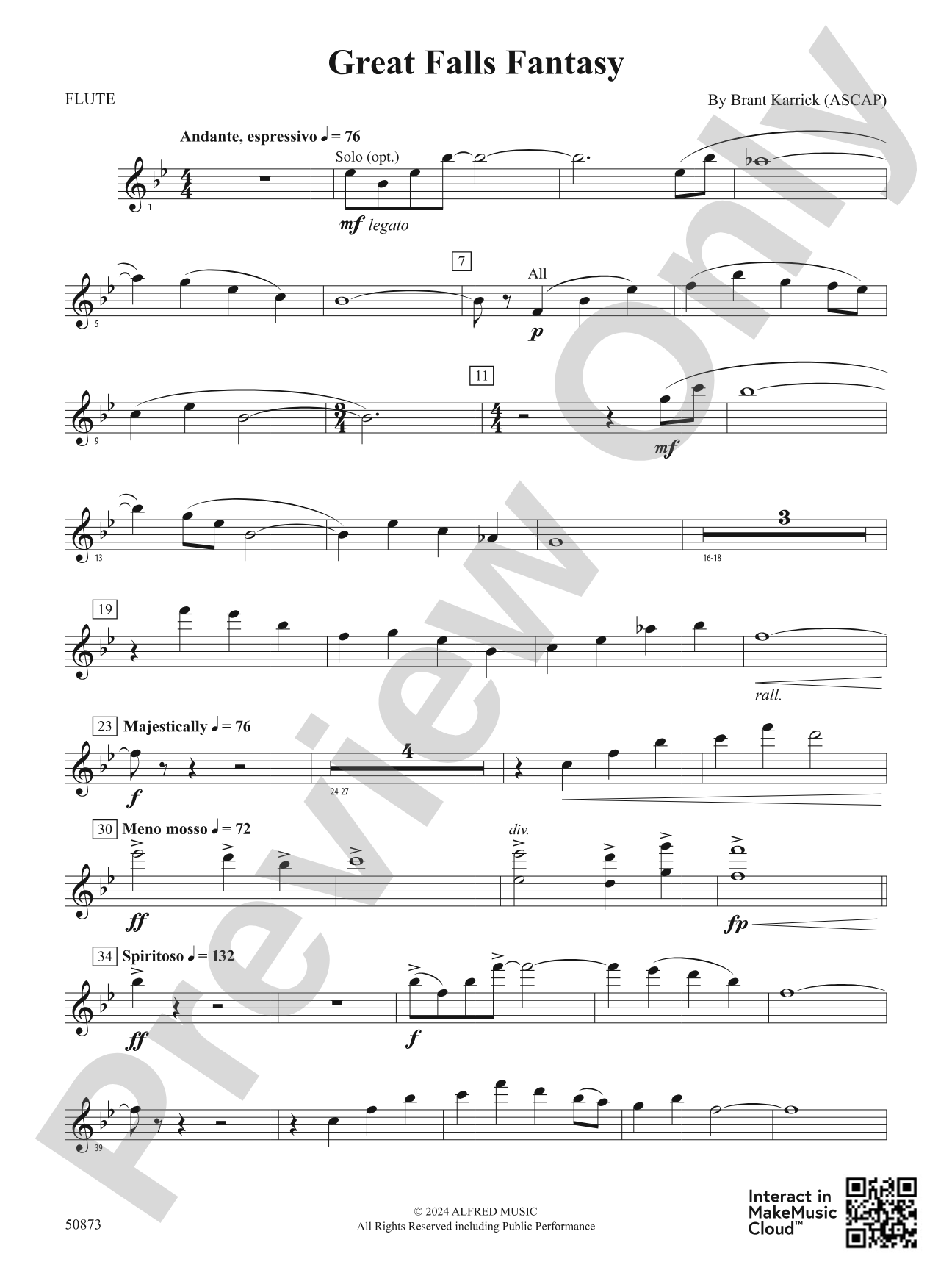 Great Falls Fantasy: Flute