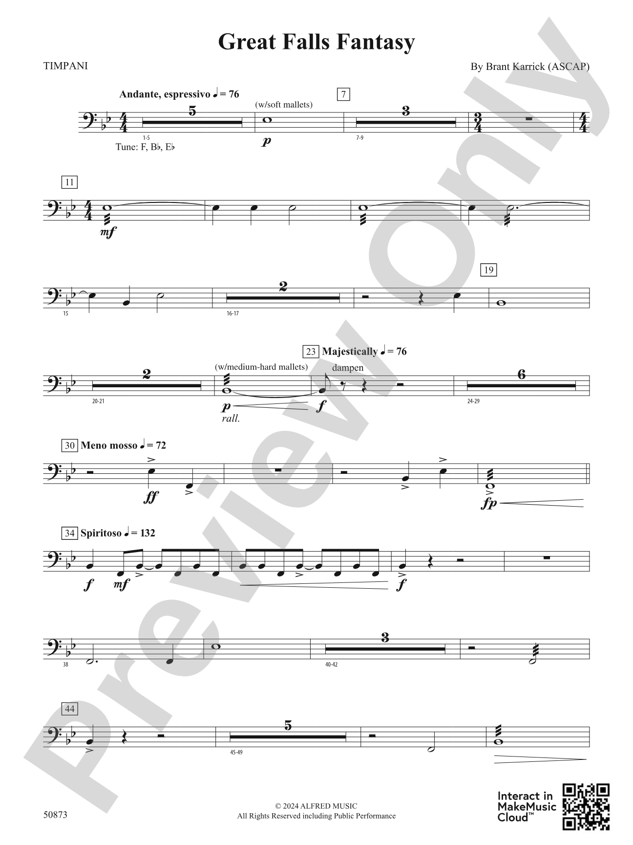 Great Falls Fantasy: Timpani