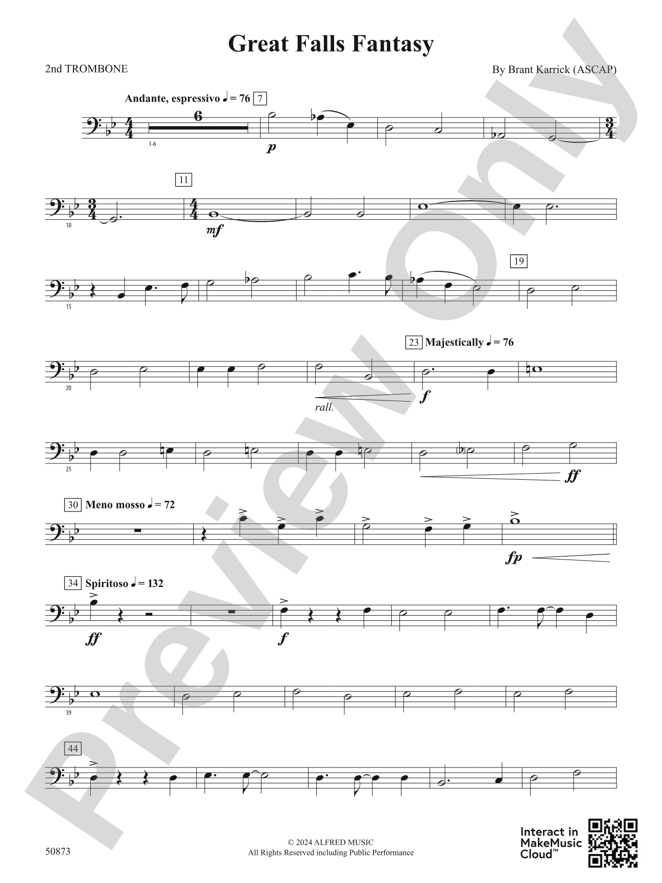 Great Falls Fantasy: 2nd Trombone
